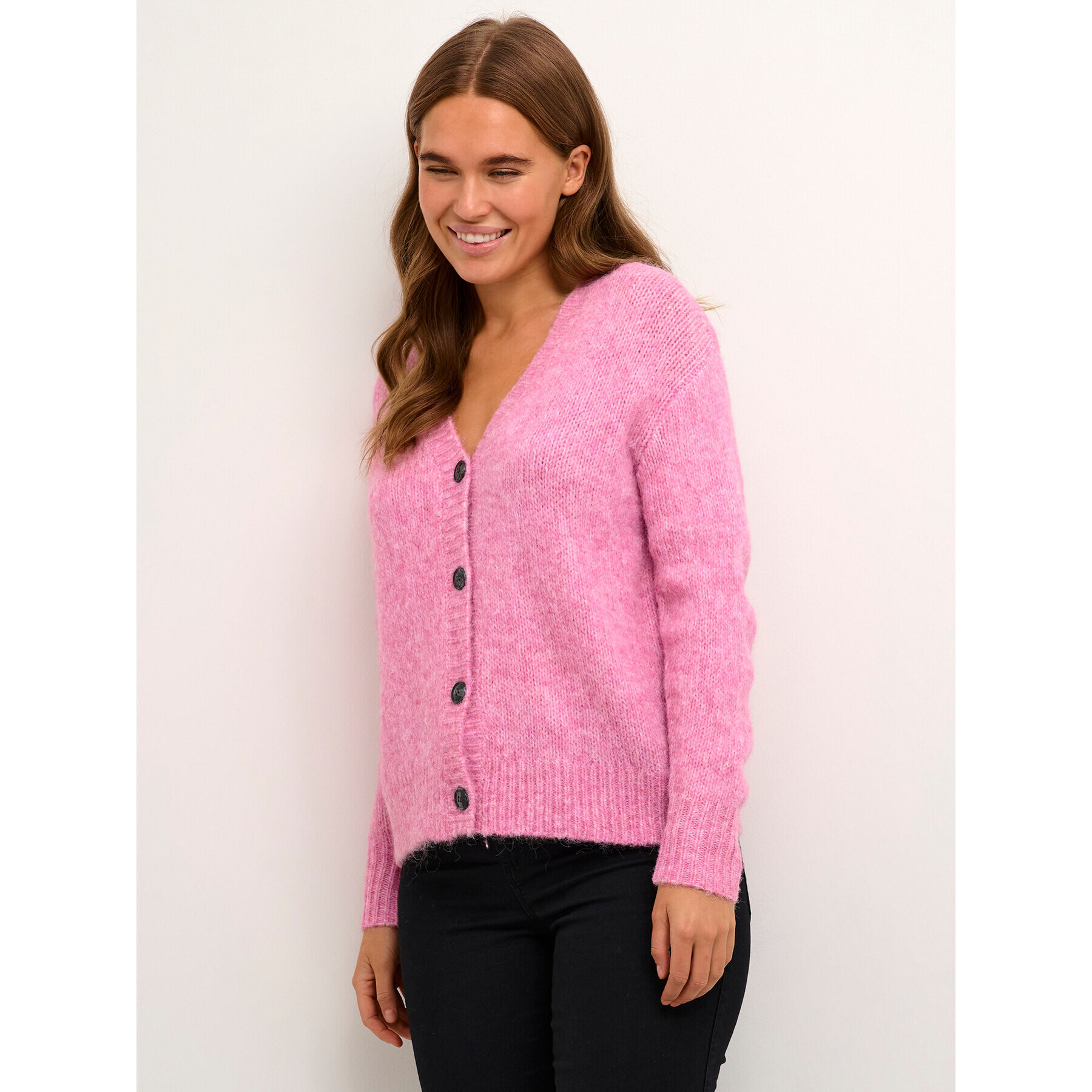 Kaffe Cardigan Zaroline 10507116 Roz Boxy Fit - Pled.ro