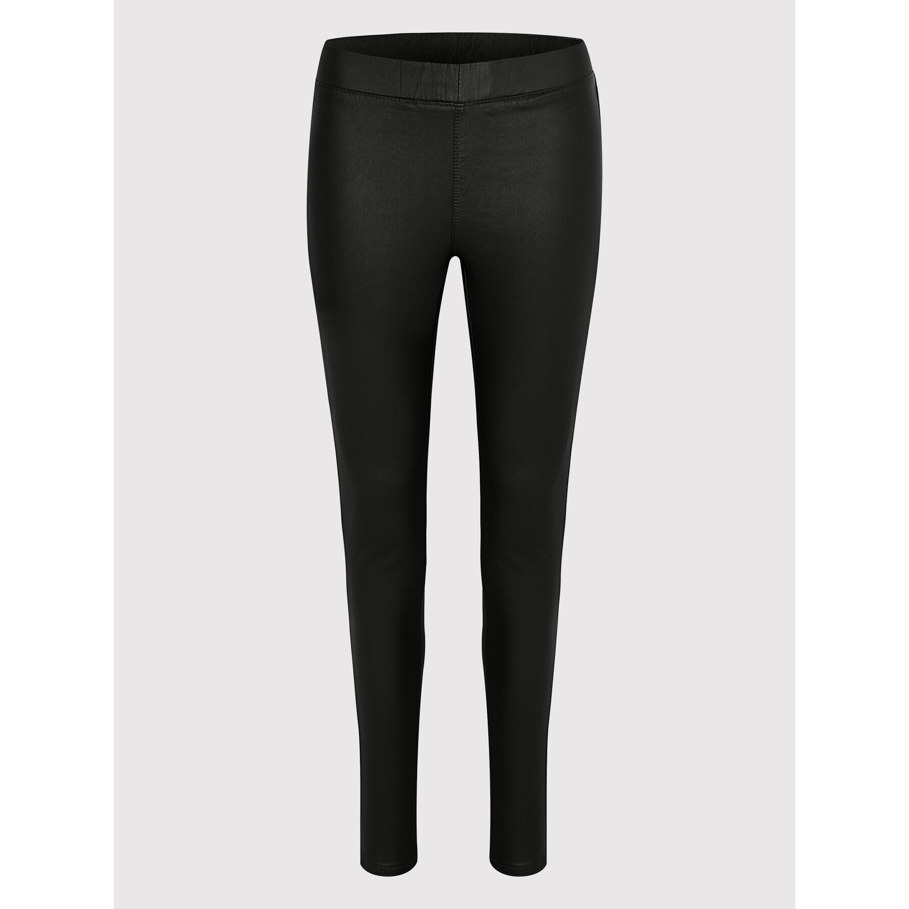 Kaffe Pantaloni din imitație de piele Ada Coated 10501626 Negru Slim Fit - Pled.ro