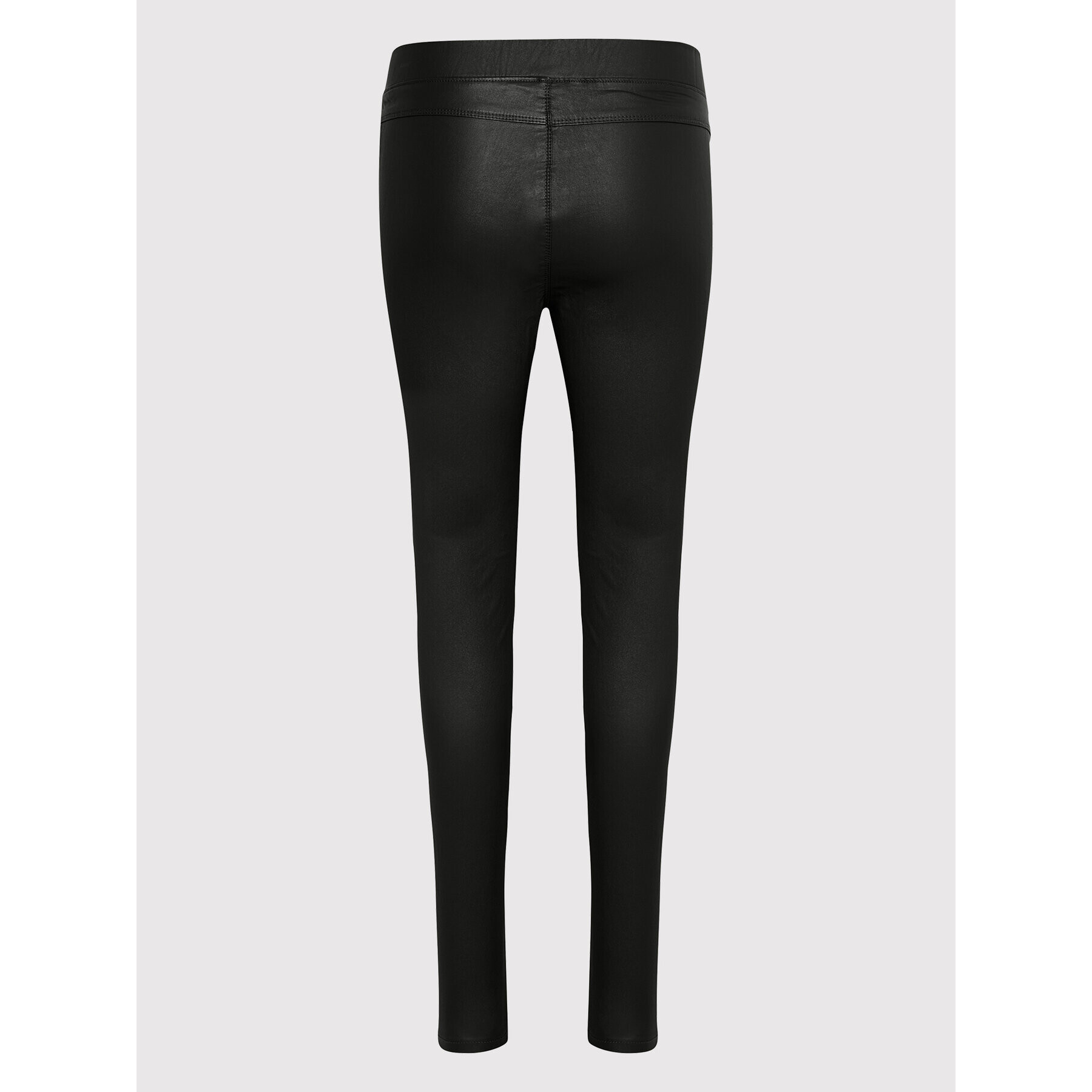 Kaffe Pantaloni din imitație de piele Ada Coated 10501626 Negru Slim Fit - Pled.ro