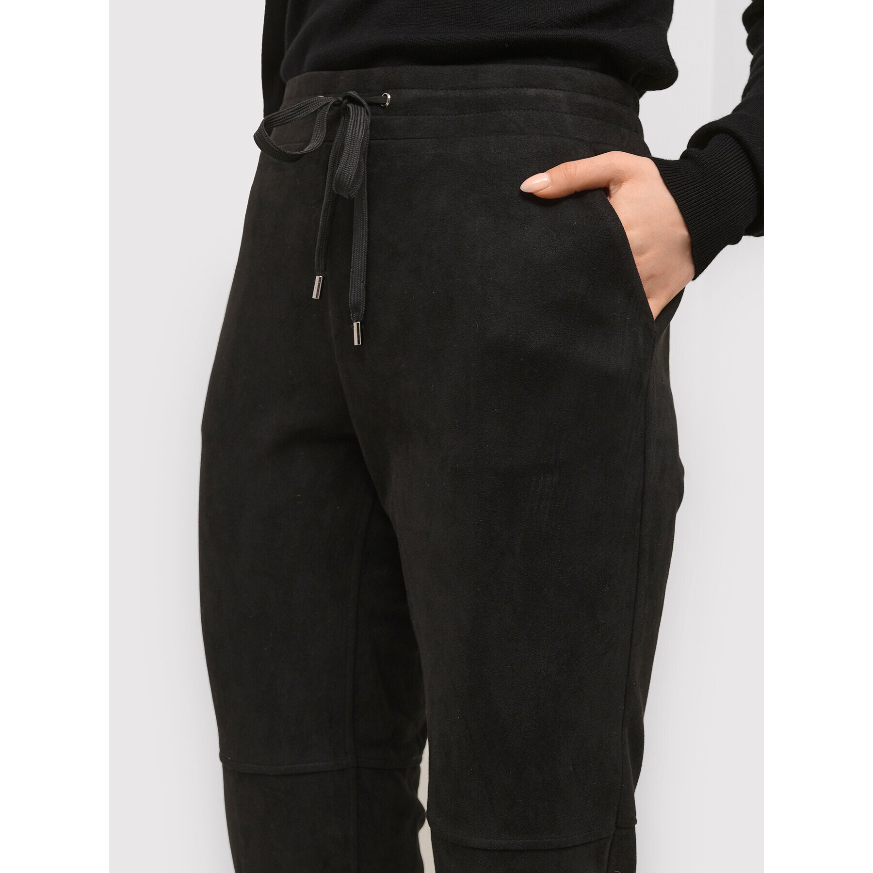 Kaffe Pantaloni din material Doria 10505836 Negru Regular Fit - Pled.ro