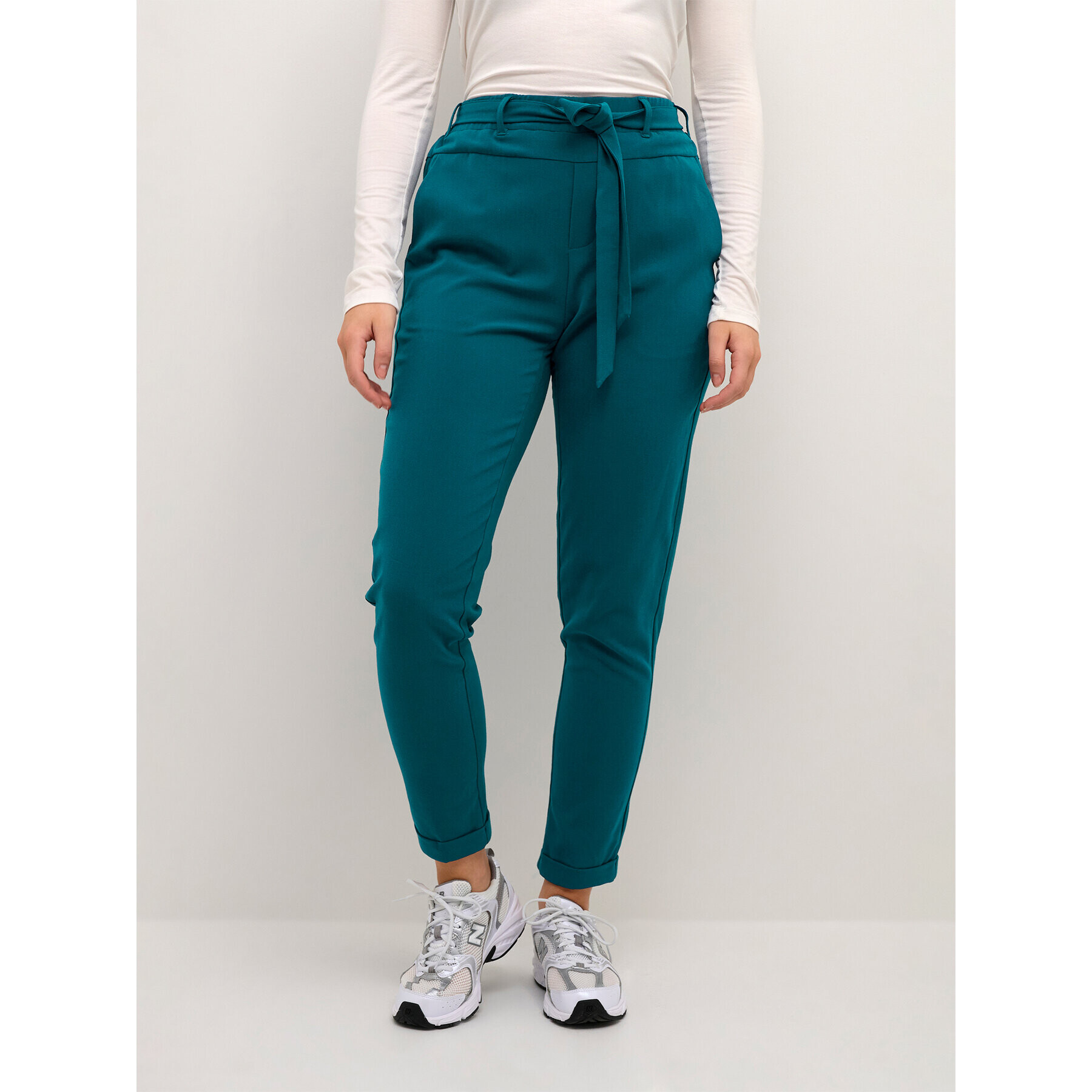 Kaffe Pantaloni din material Jillian 10501516 Albastru Regular Fit - Pled.ro