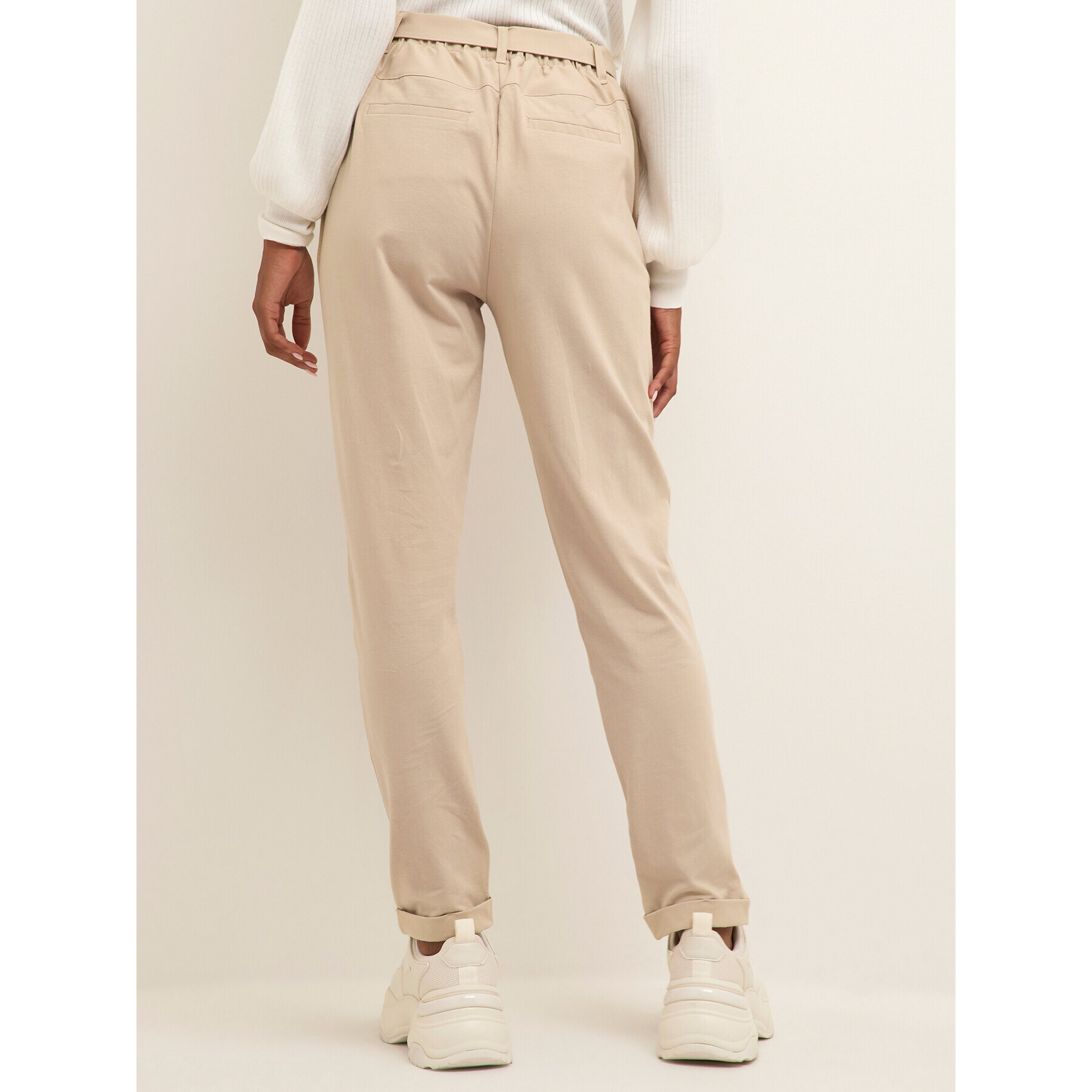 Kaffe Pantaloni din material Jillian 10501516 Gri Regular Fit - Pled.ro