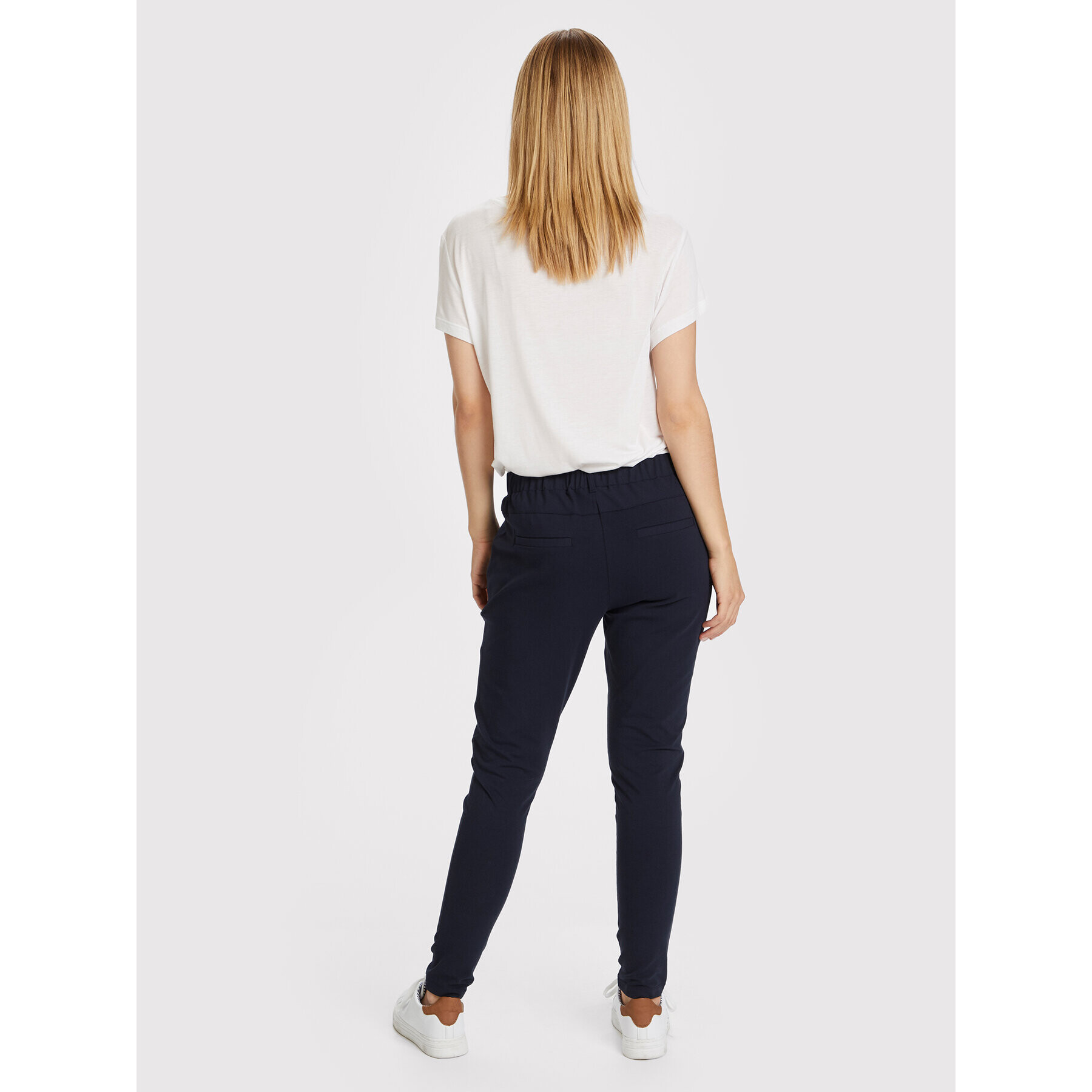 Kaffe Pantaloni din material Jillian Sofie 10550504 Bleumarin Slim Fit - Pled.ro