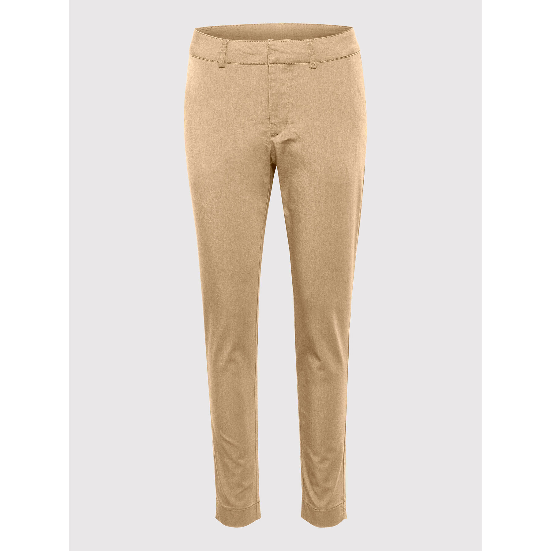 Kaffe Pantaloni din material Lea 10505191 Bej Slim Fit - Pled.ro