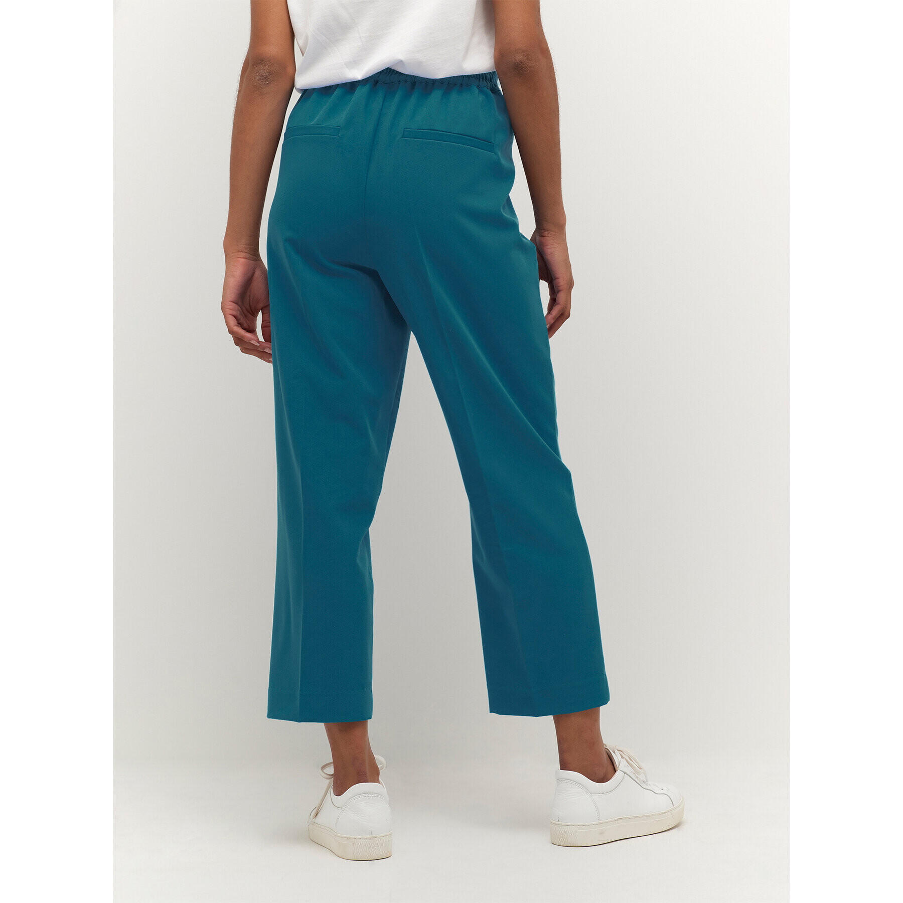 Kaffe Pantaloni din material Sakura 10506127 Albastru Regular Fit - Pled.ro