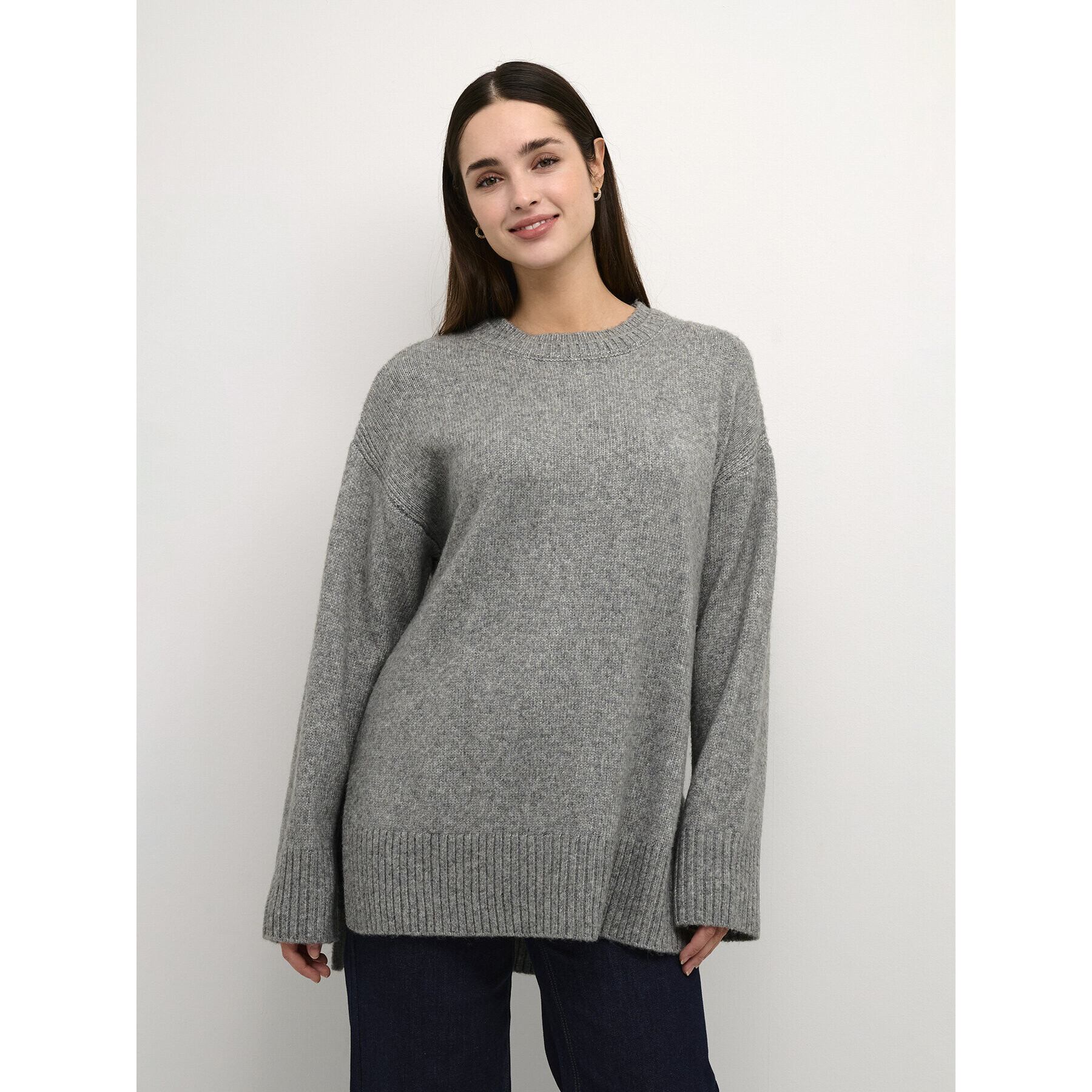 Kaffe Pulover Kaolga 10507816 Gri Oversize - Pled.ro