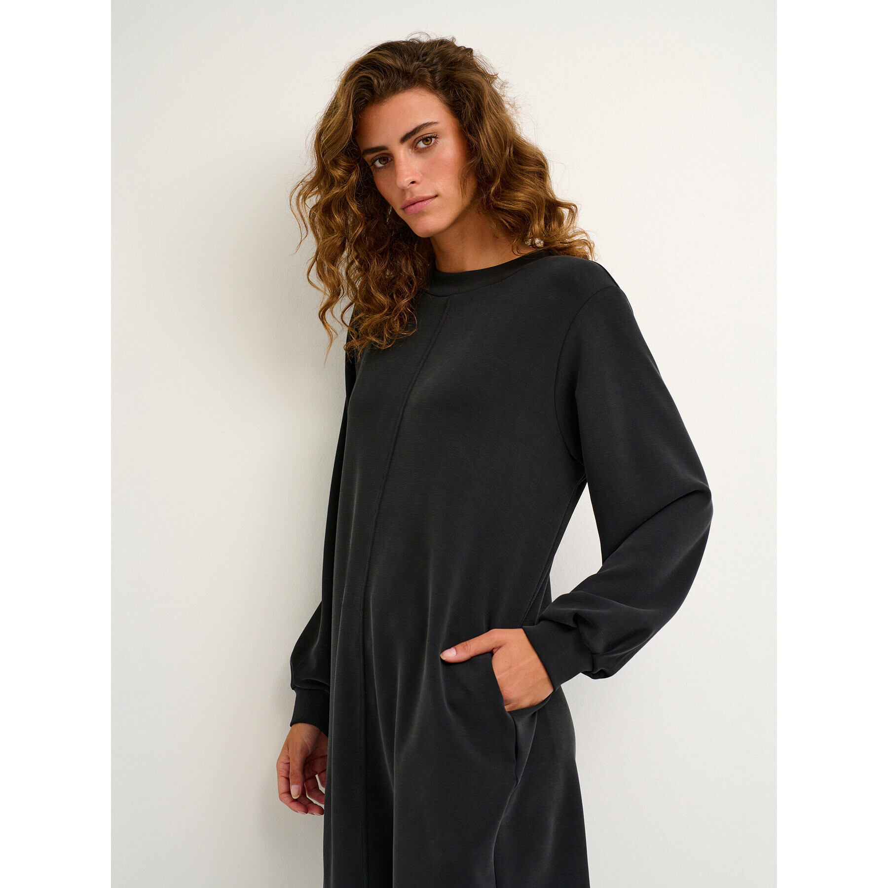 Kaffe Rochie tricotată Erica 10506968 Negru Regular Fit - Pled.ro