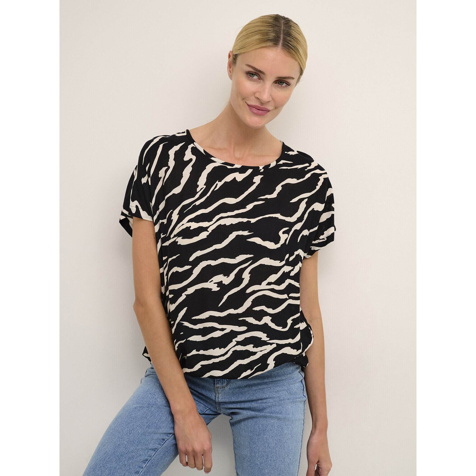 Kaffe Top Somia 10507383 Negru Regular Fit - Pled.ro