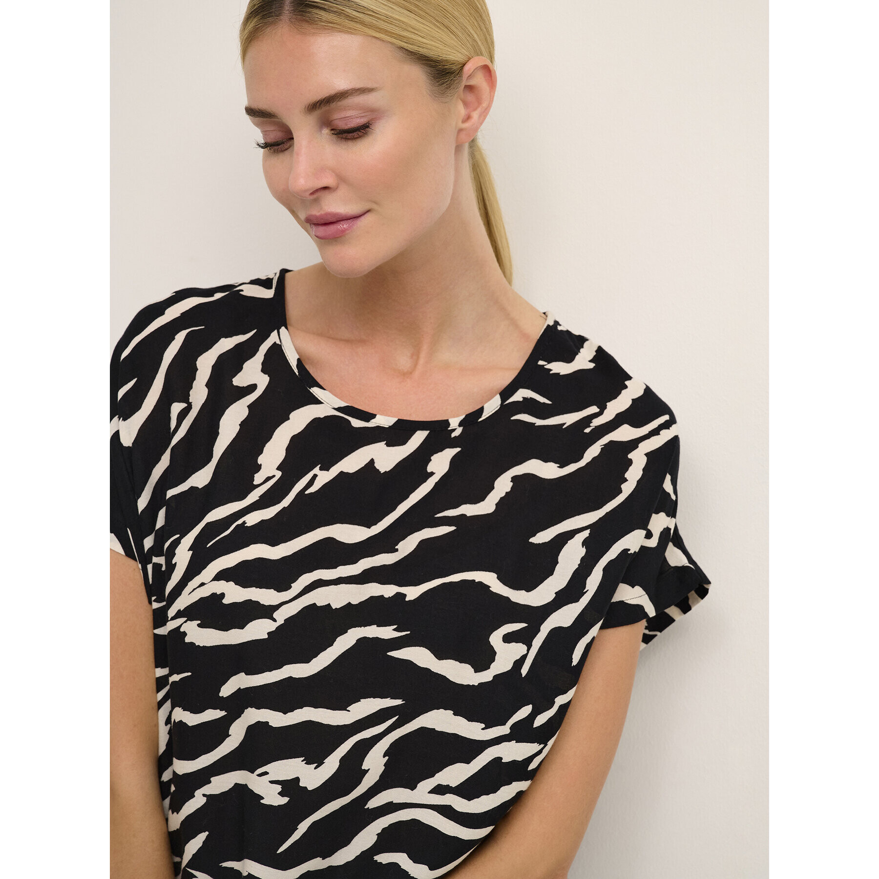 Kaffe Top Somia 10507383 Negru Regular Fit - Pled.ro