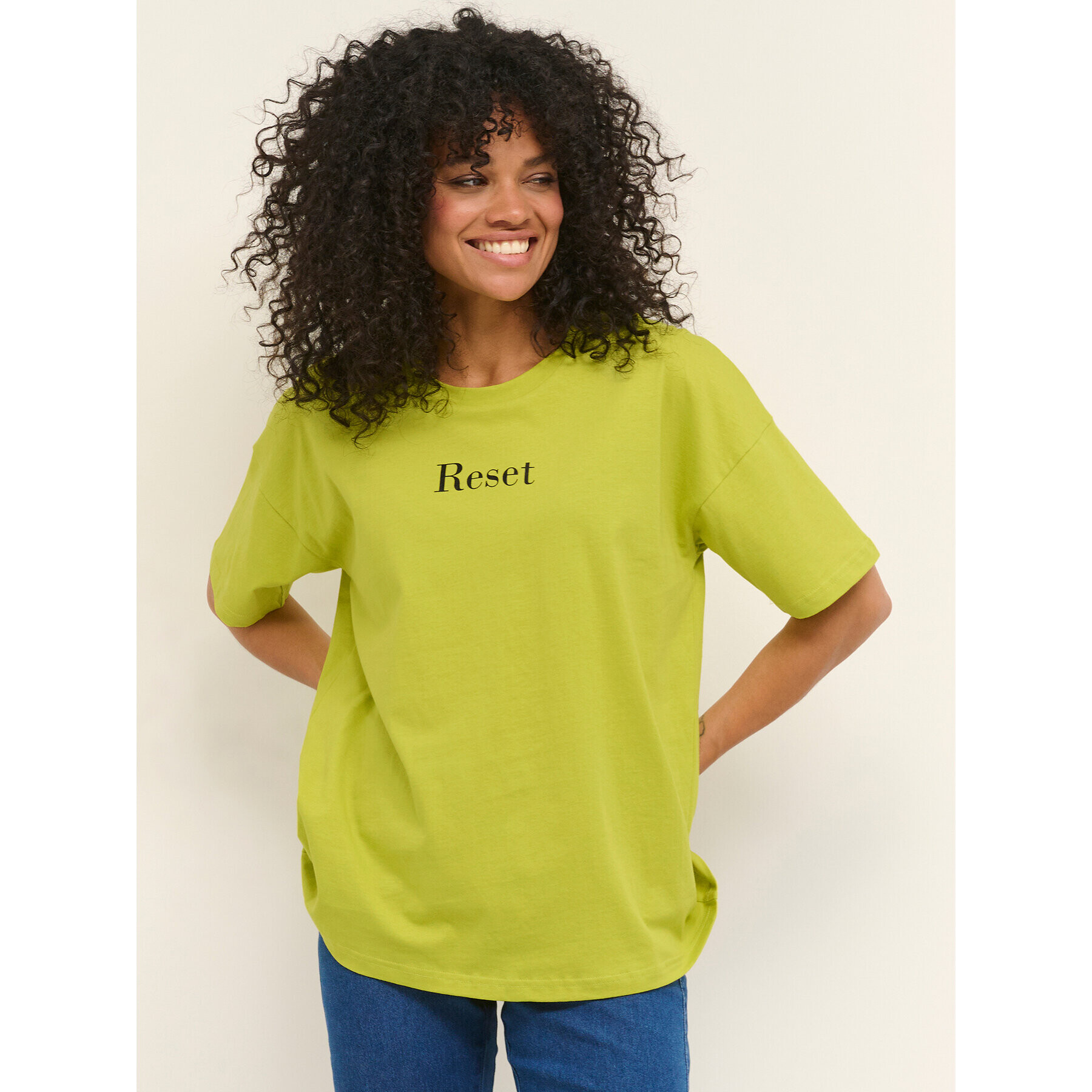 Kaffe Tricou Julia 10507171 Verde Loose Fit - Pled.ro