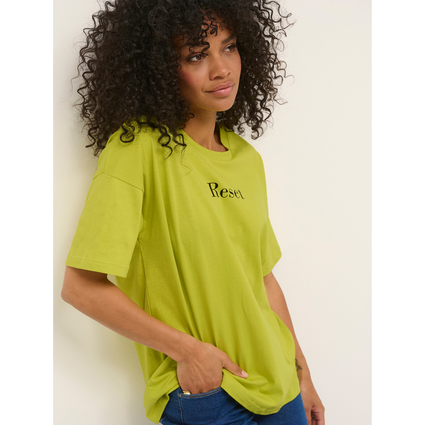 Kaffe Tricou Julia 10507171 Verde Loose Fit - Pled.ro