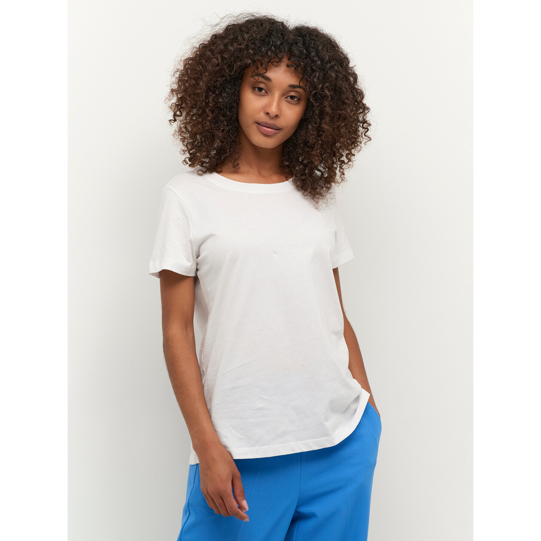 Kaffe Tricou Marin 10506137 Alb Regular Fit - Pled.ro