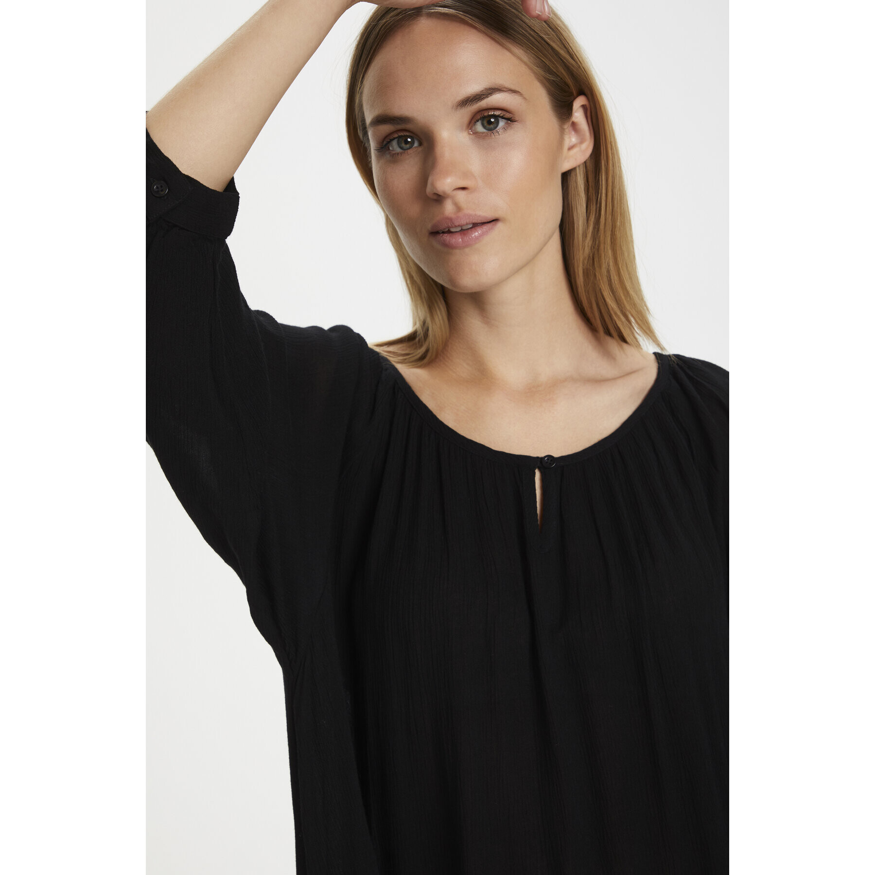 Kaffe Tunică Amber 501030 Negru Relaxed Fit - Pled.ro