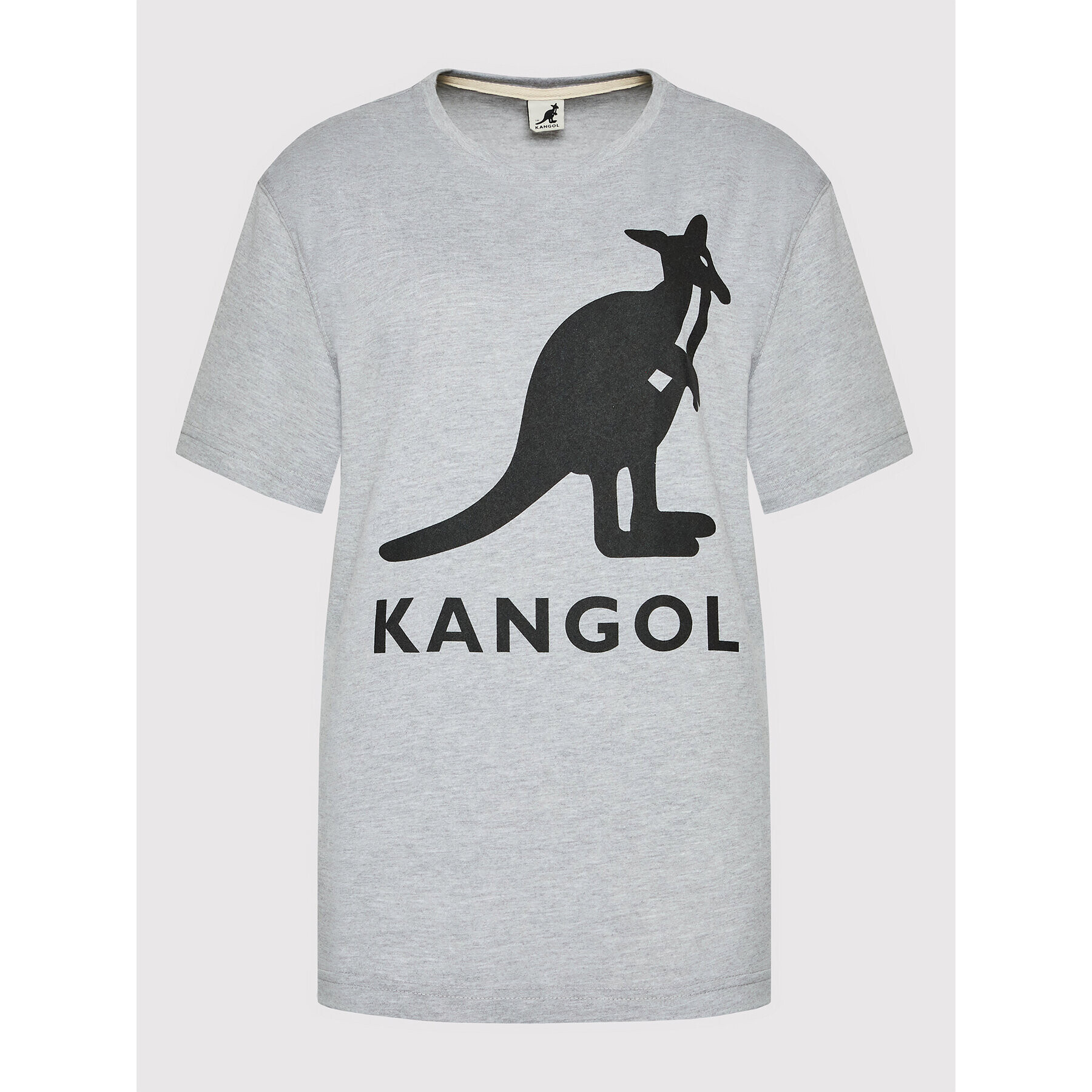 Kangol Tricou Unisex Essential KLEU005 Gri Regular Fit - Pled.ro