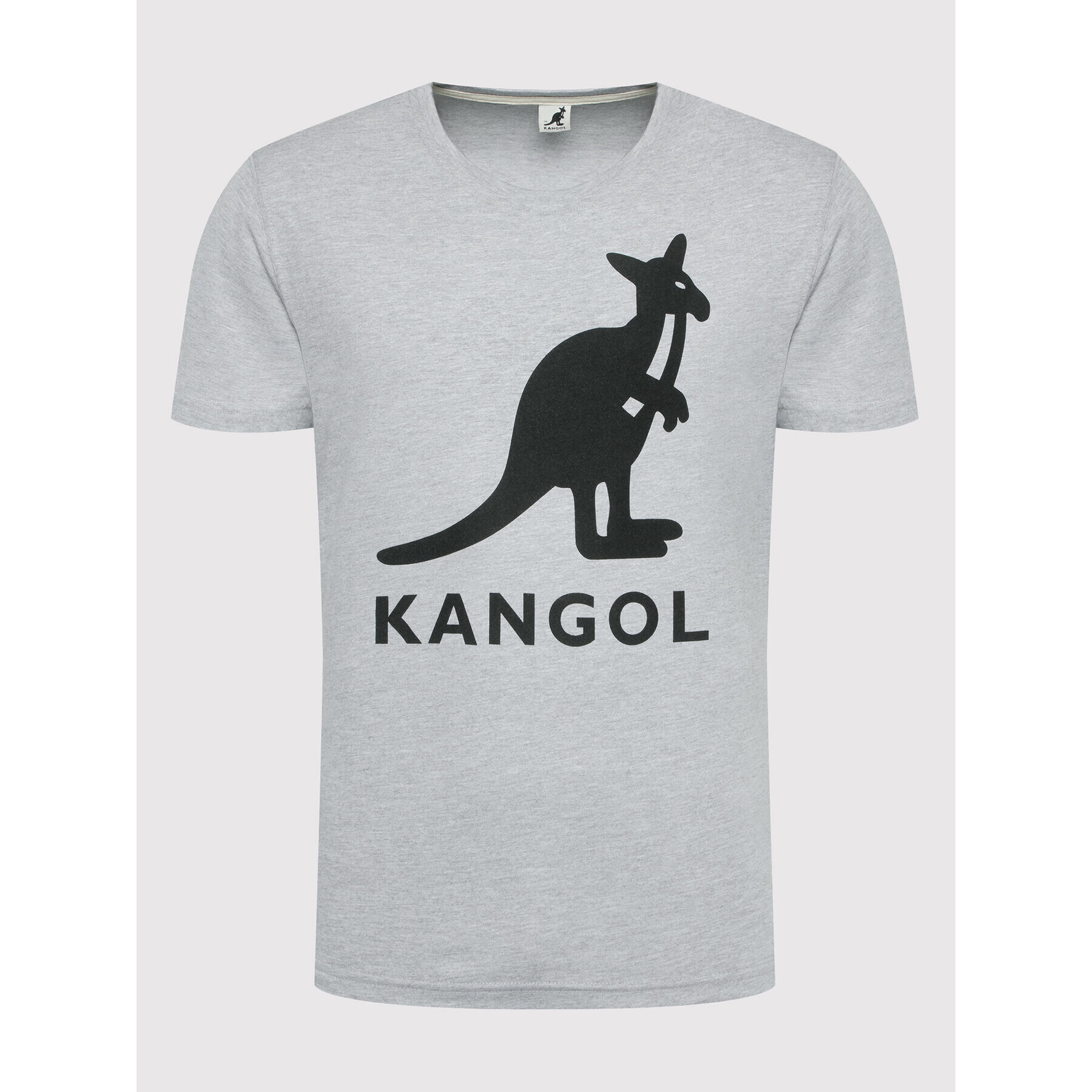 Kangol Tricou Unisex Essential KLEU005 Gri Regular Fit - Pled.ro