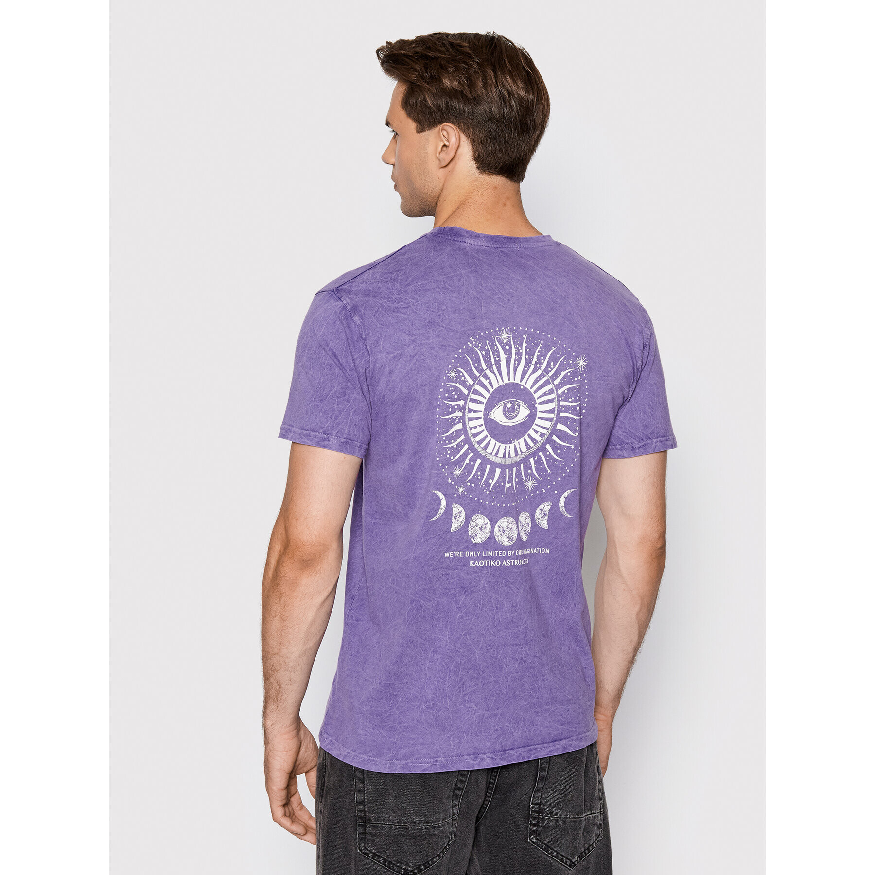 Kaotiko Tricou Brightness AJ048-02-G002 Violet Regular Fit - Pled.ro