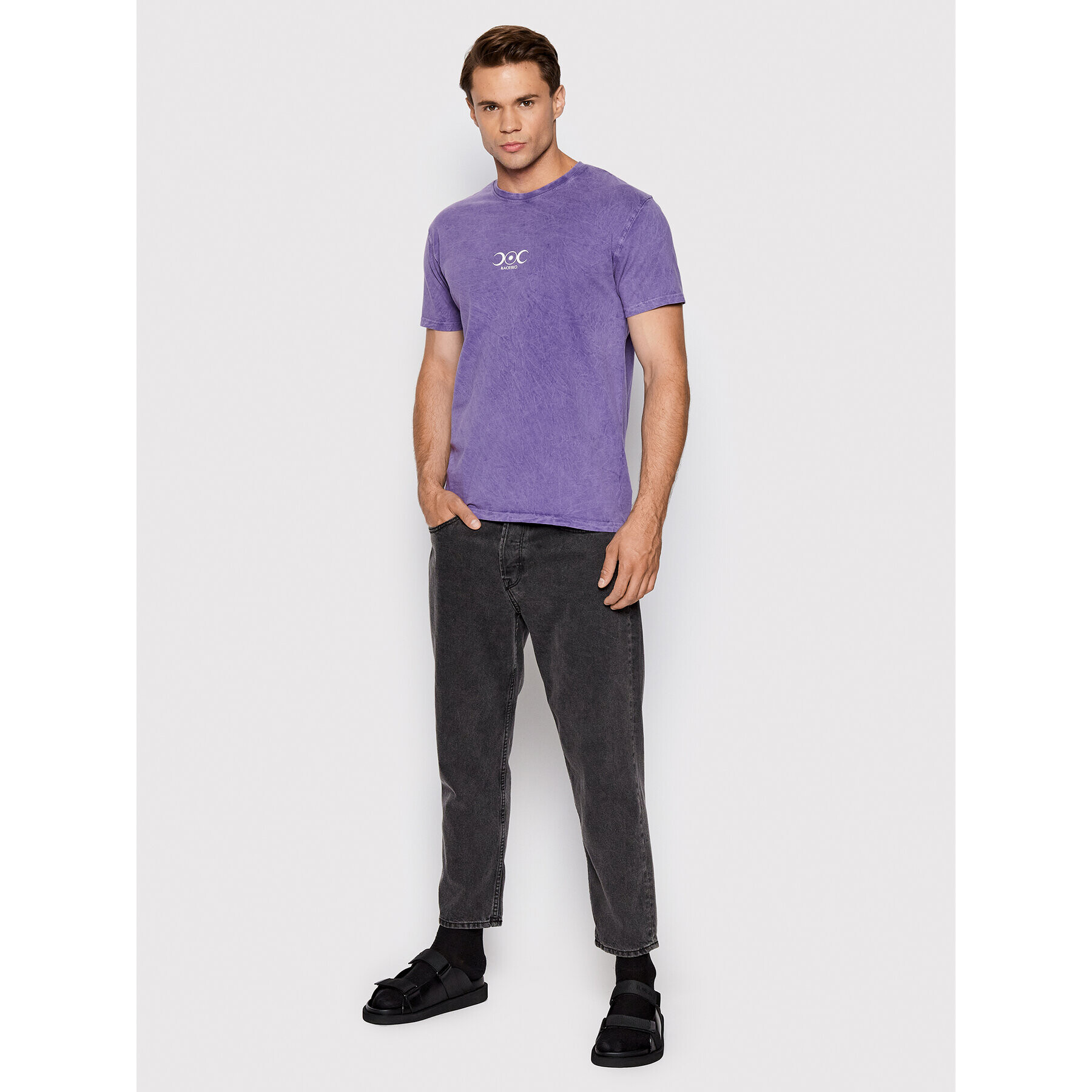 Kaotiko Tricou Brightness AJ048-02-G002 Violet Regular Fit - Pled.ro