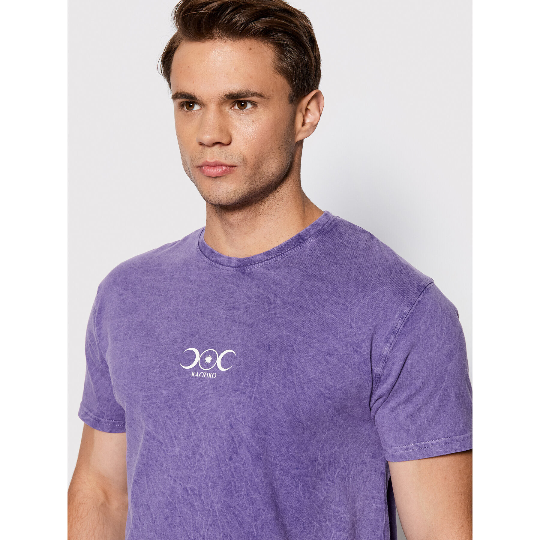 Kaotiko Tricou Brightness AJ048-02-G002 Violet Regular Fit - Pled.ro