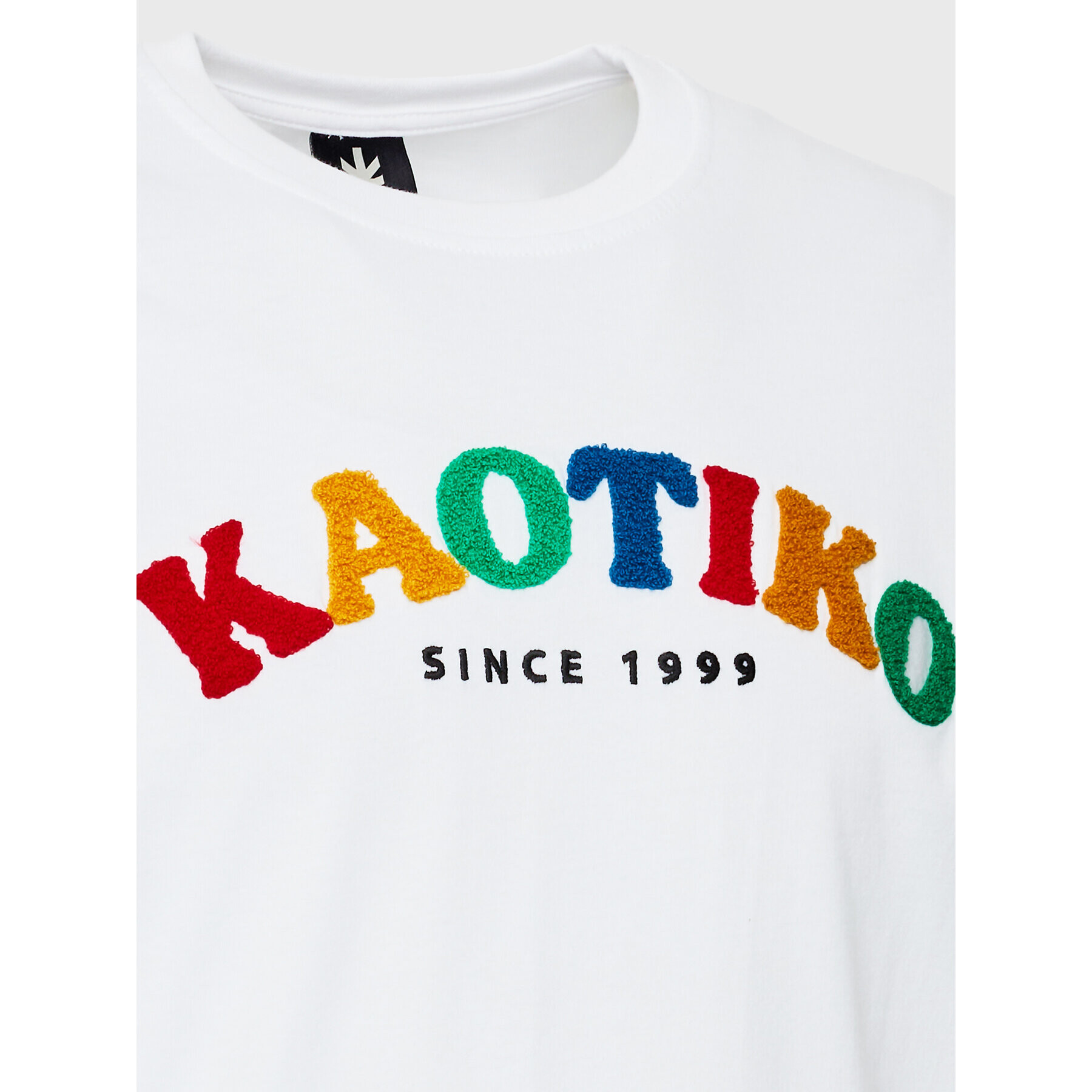 Kaotiko Tricou Yona AL004-01-G002 Alb Relaxed Fit - Pled.ro