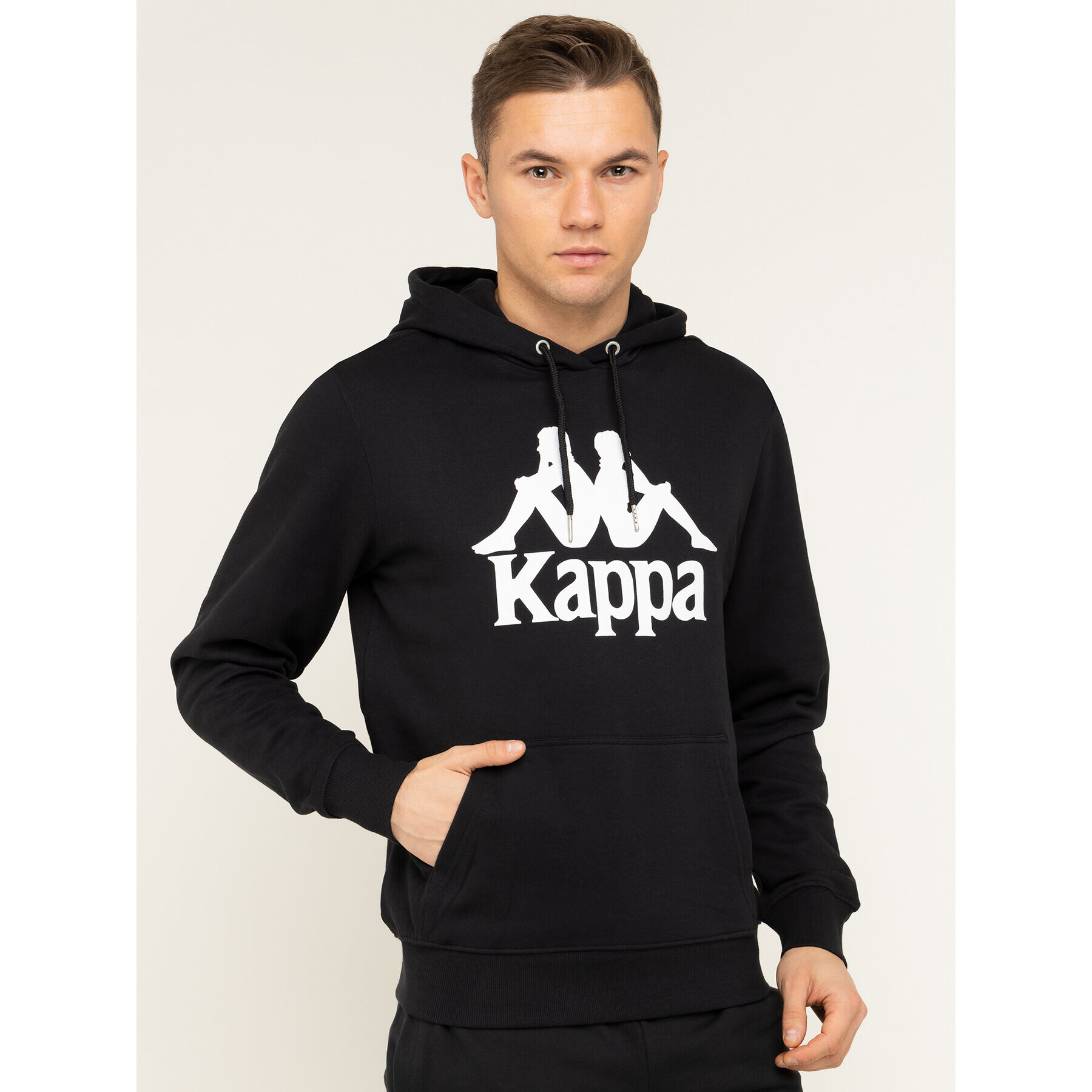 Kappa Bluză 705322 Negru Regular Fit - Pled.ro