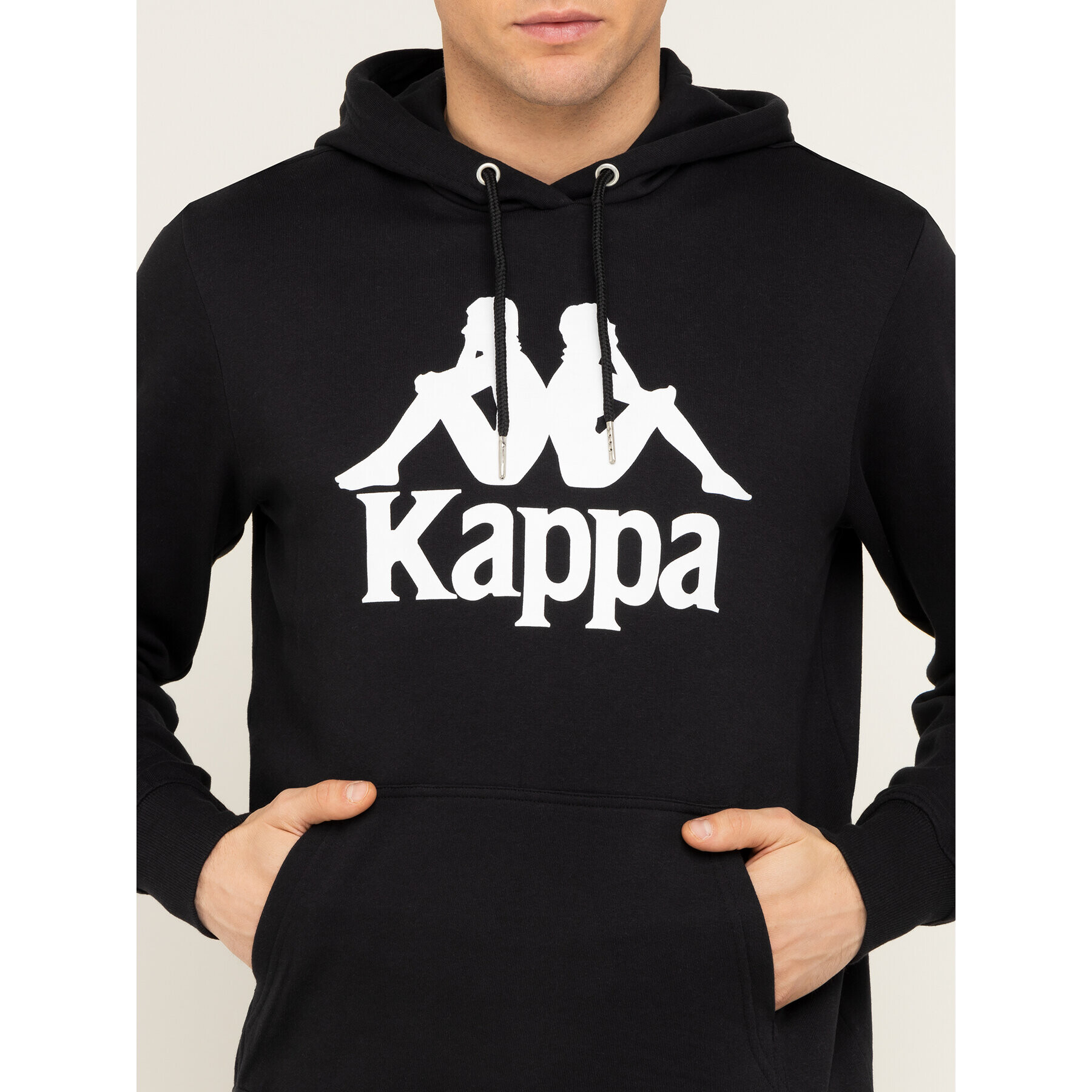 Kappa Bluză 705322 Negru Regular Fit - Pled.ro