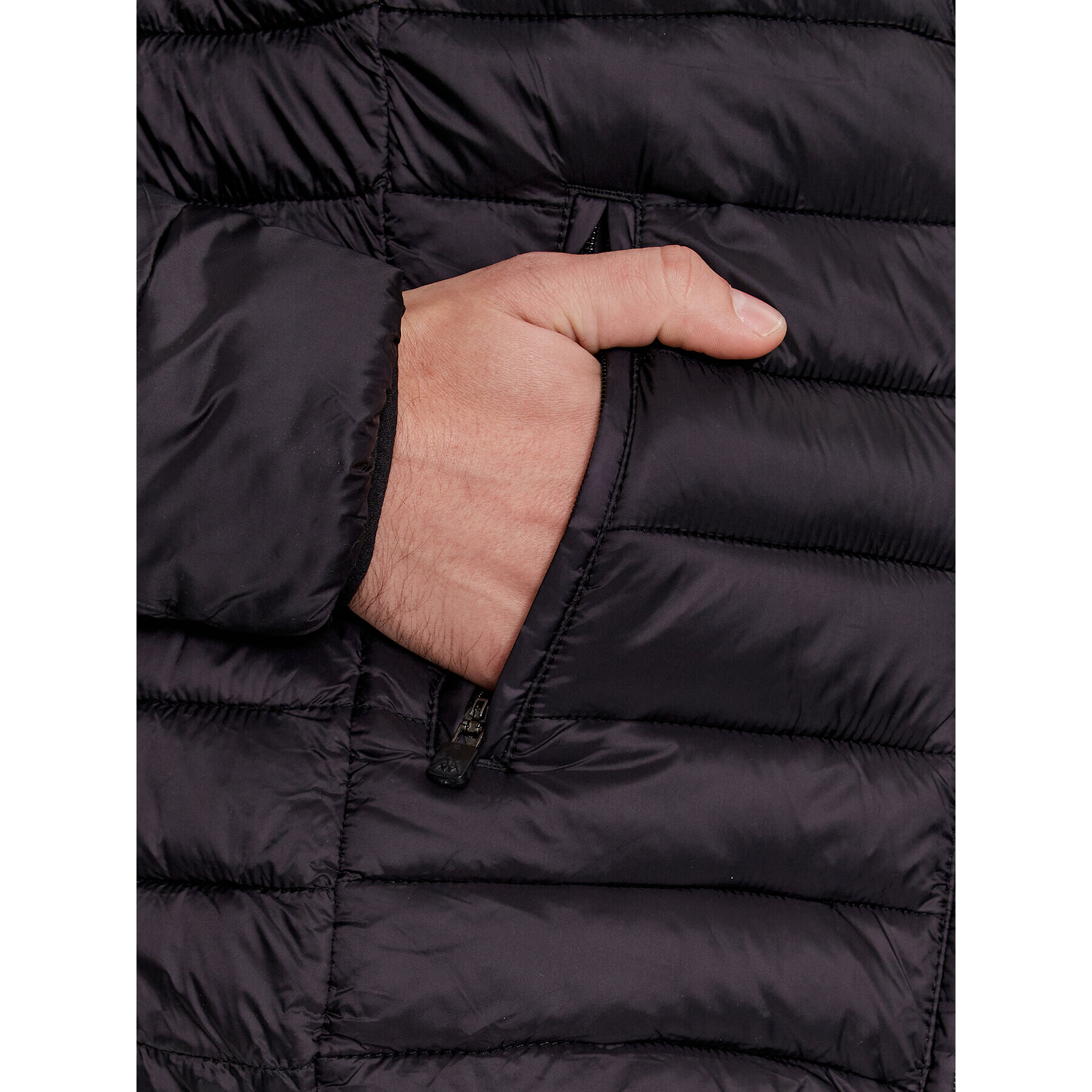 Kappa Geacă din puf Astro 303ZLN0 Negru Regular Fit - Pled.ro