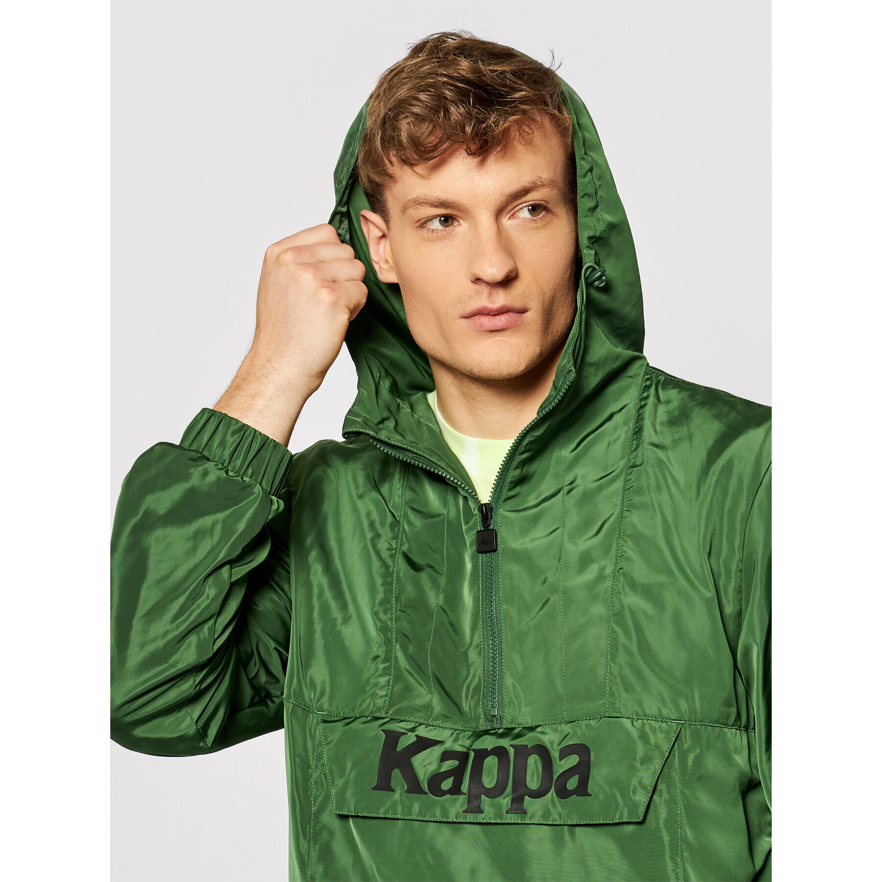 Kappa Geacă fără fermoar 309041 Verde Regular Fit - Pled.ro