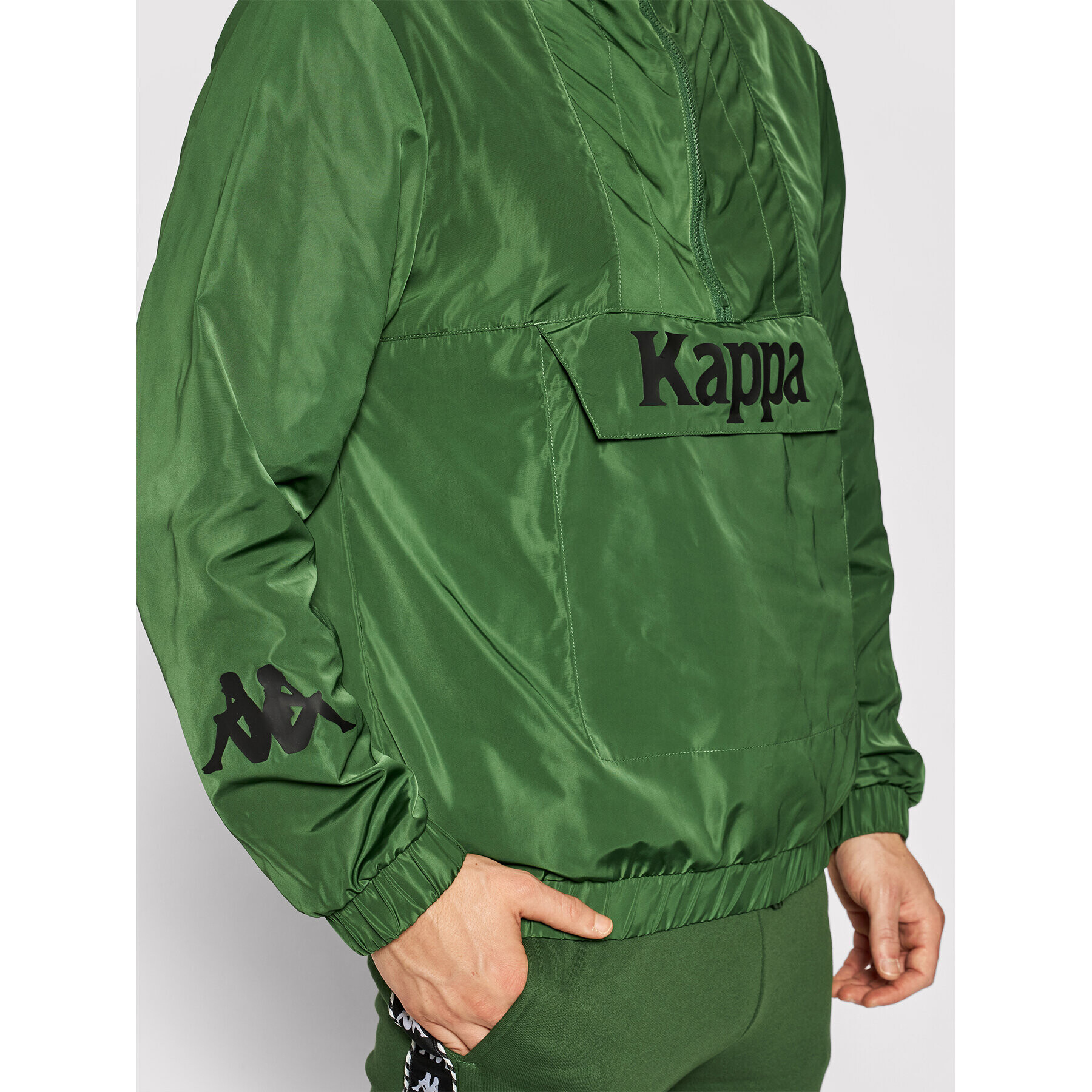 Kappa Geacă fără fermoar 309041 Verde Regular Fit - Pled.ro