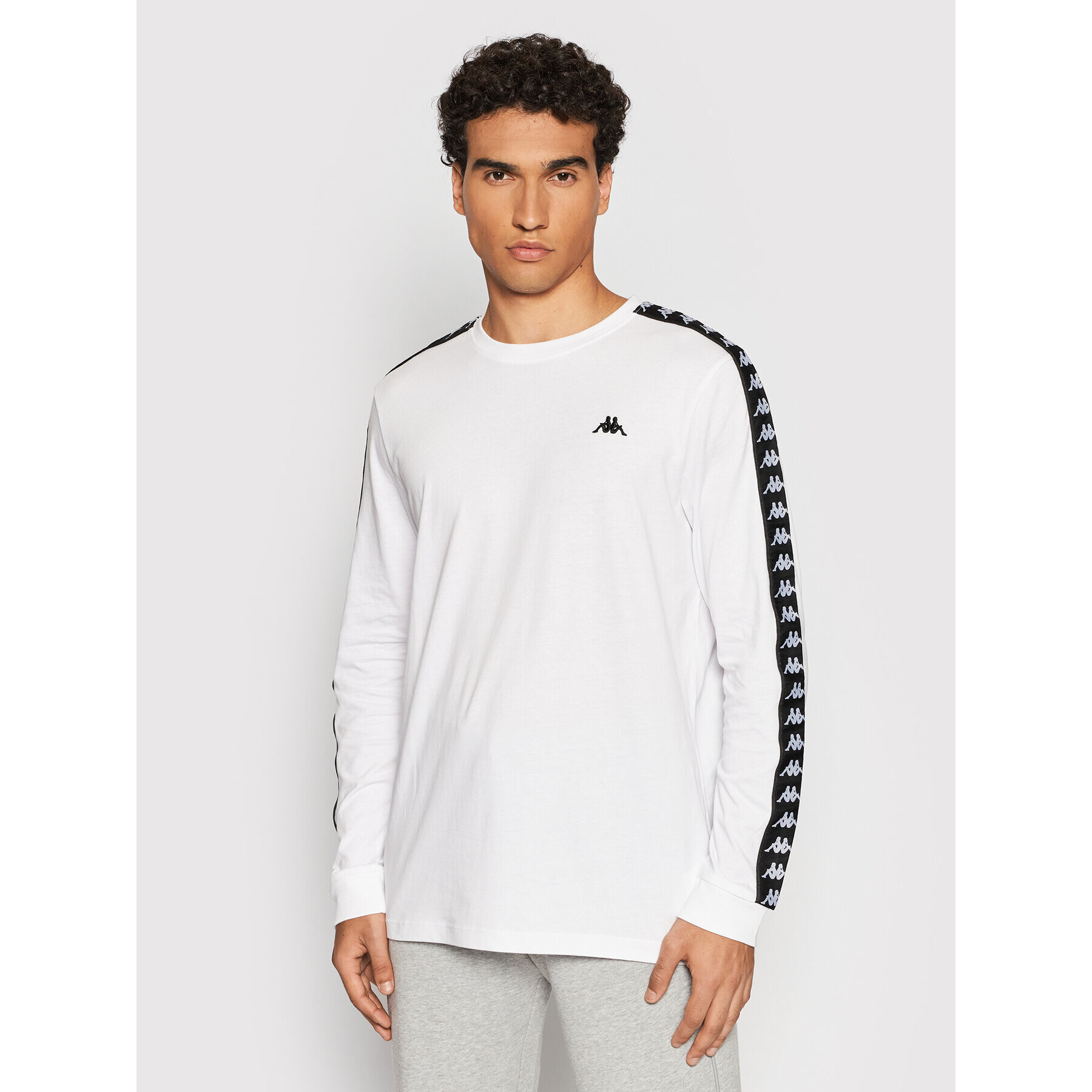 Kappa Longsleeve 310005 Alb Regular Fit - Pled.ro