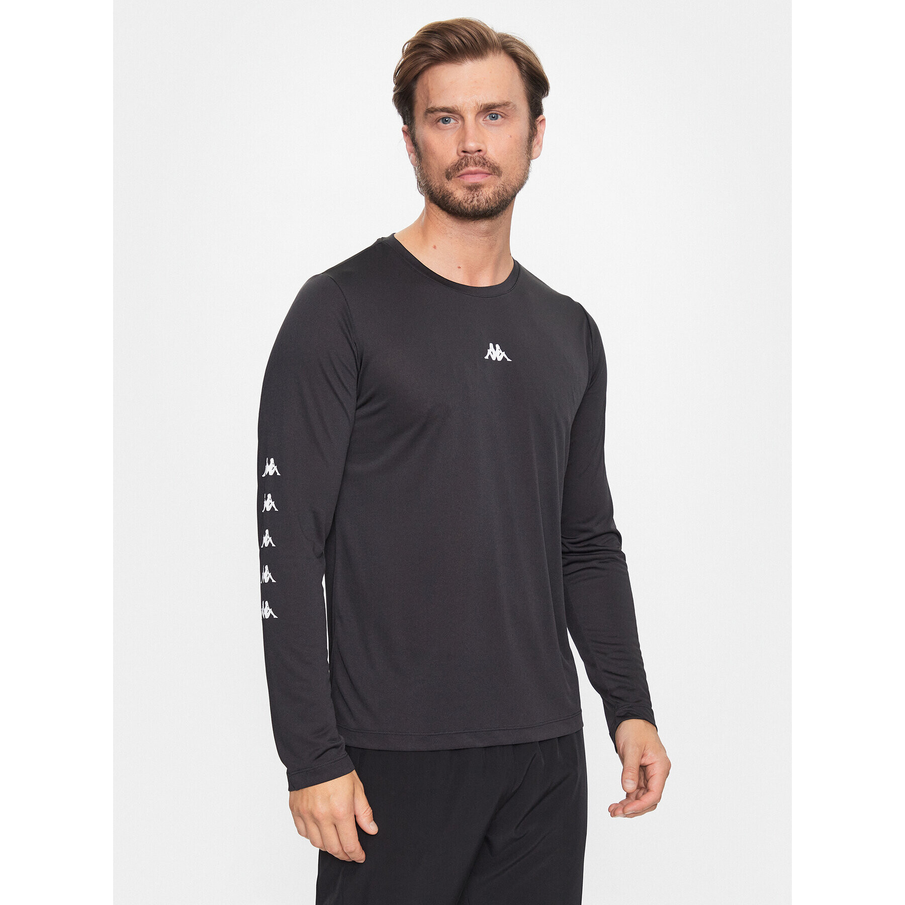 Kappa Longsleeve 312001 Negru Slim Fit - Pled.ro