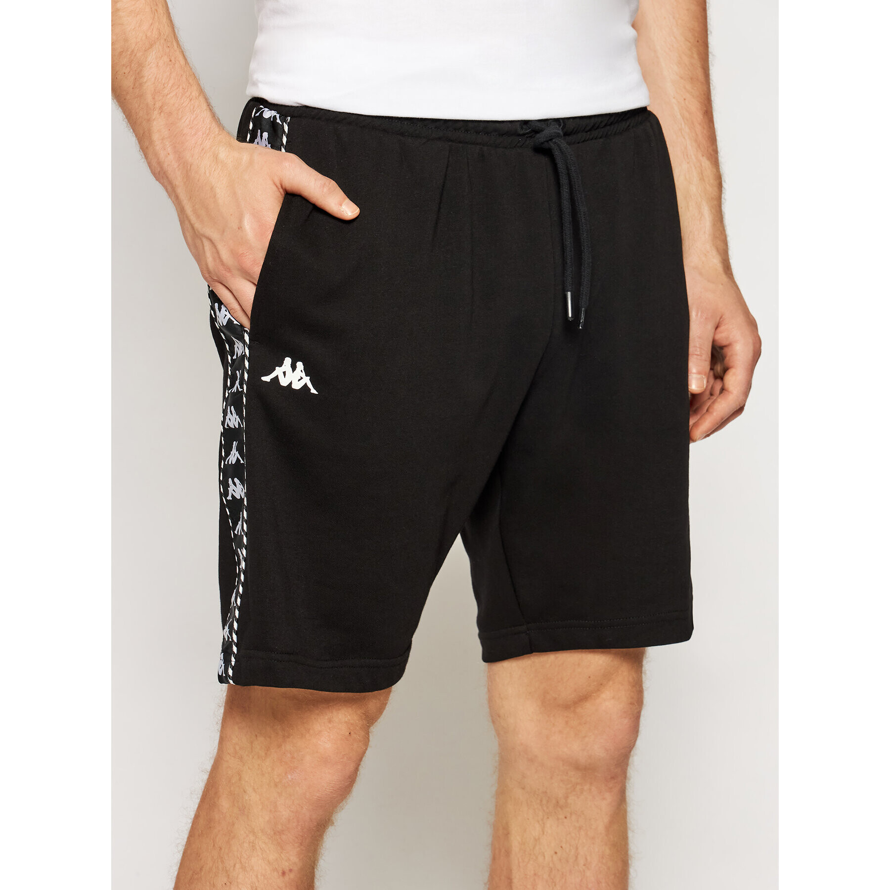 Kappa Pantaloni scurți sport 309013 Negru Regular Fit - Pled.ro