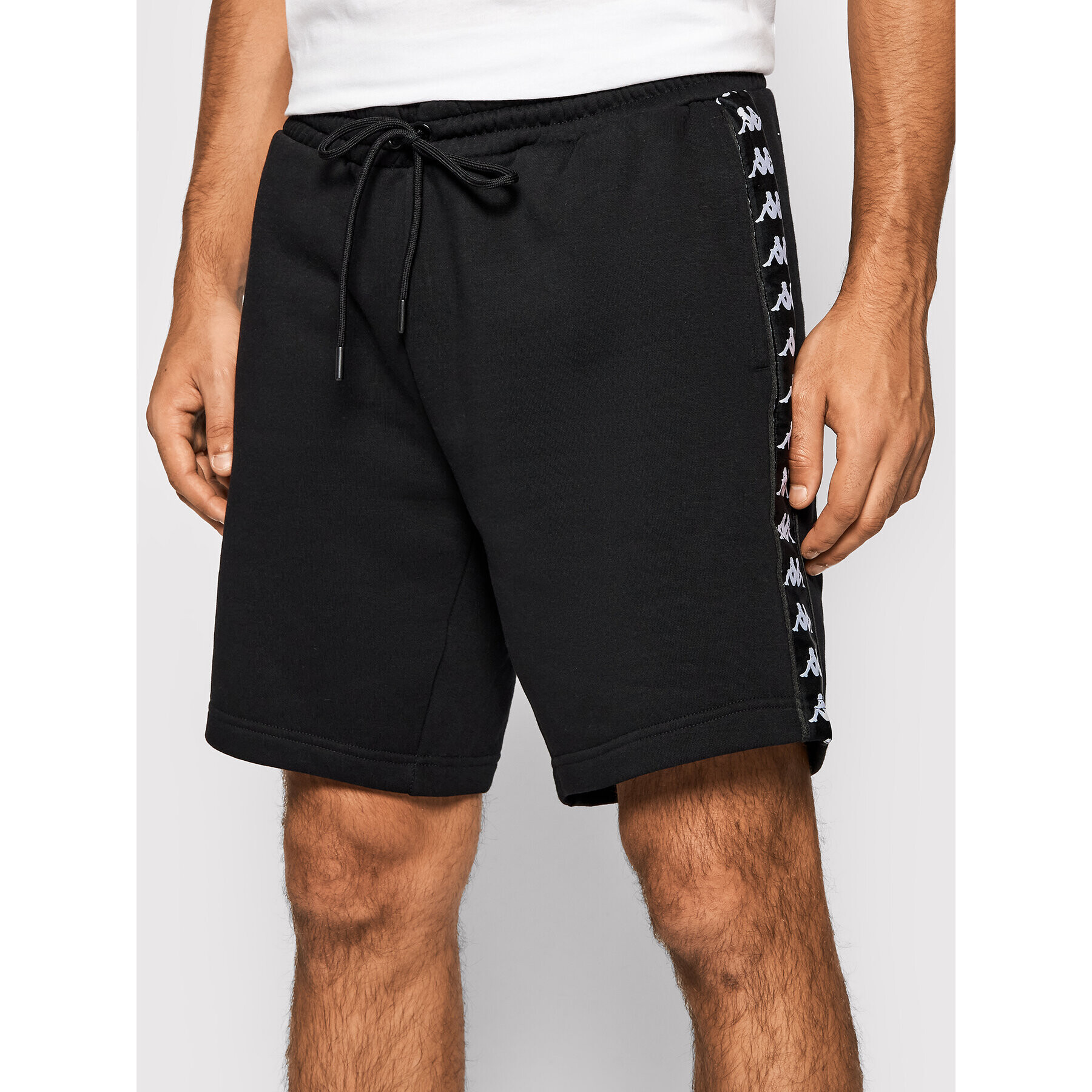 Kappa Pantaloni scurți sport 310052 Negru Regular Fit - Pled.ro