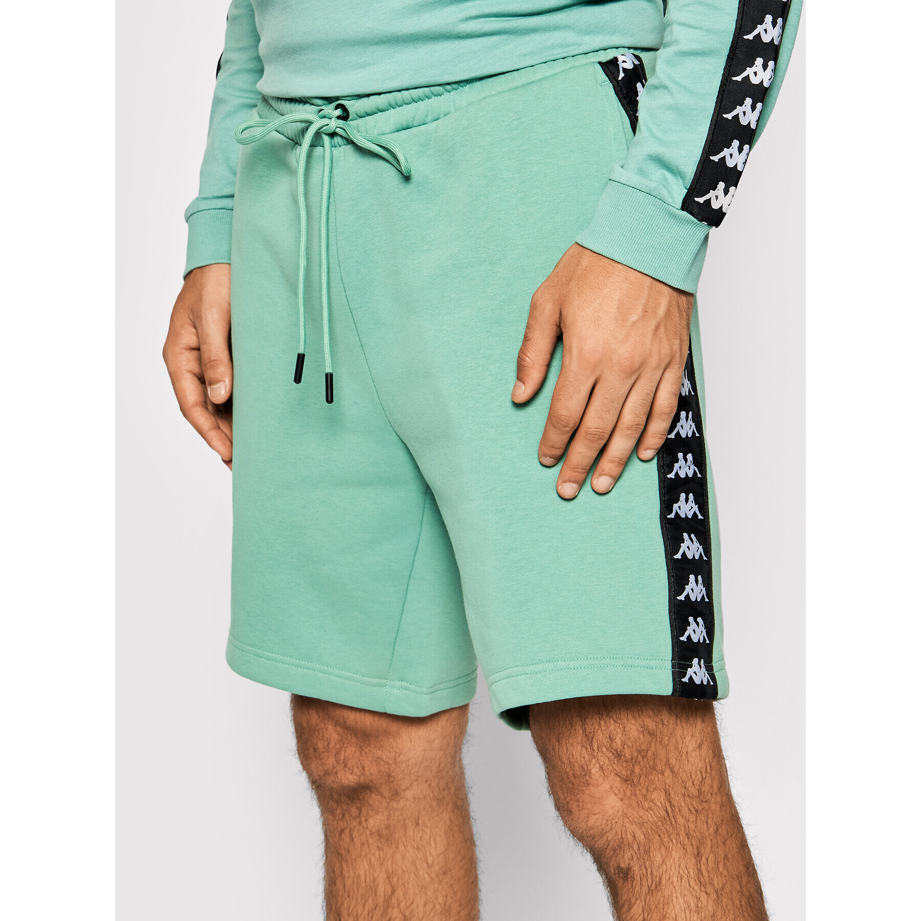 Kappa Pantaloni scurți sport 310052 Verde Regular Fit - Pled.ro