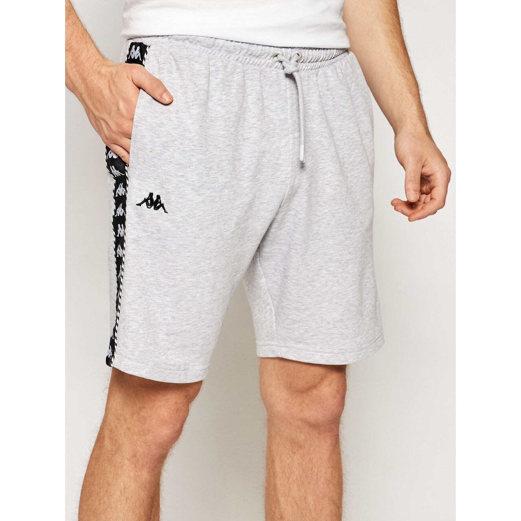 Kappa Pantaloni scurți sport 309013 Gri Regular Fit - Pled.ro