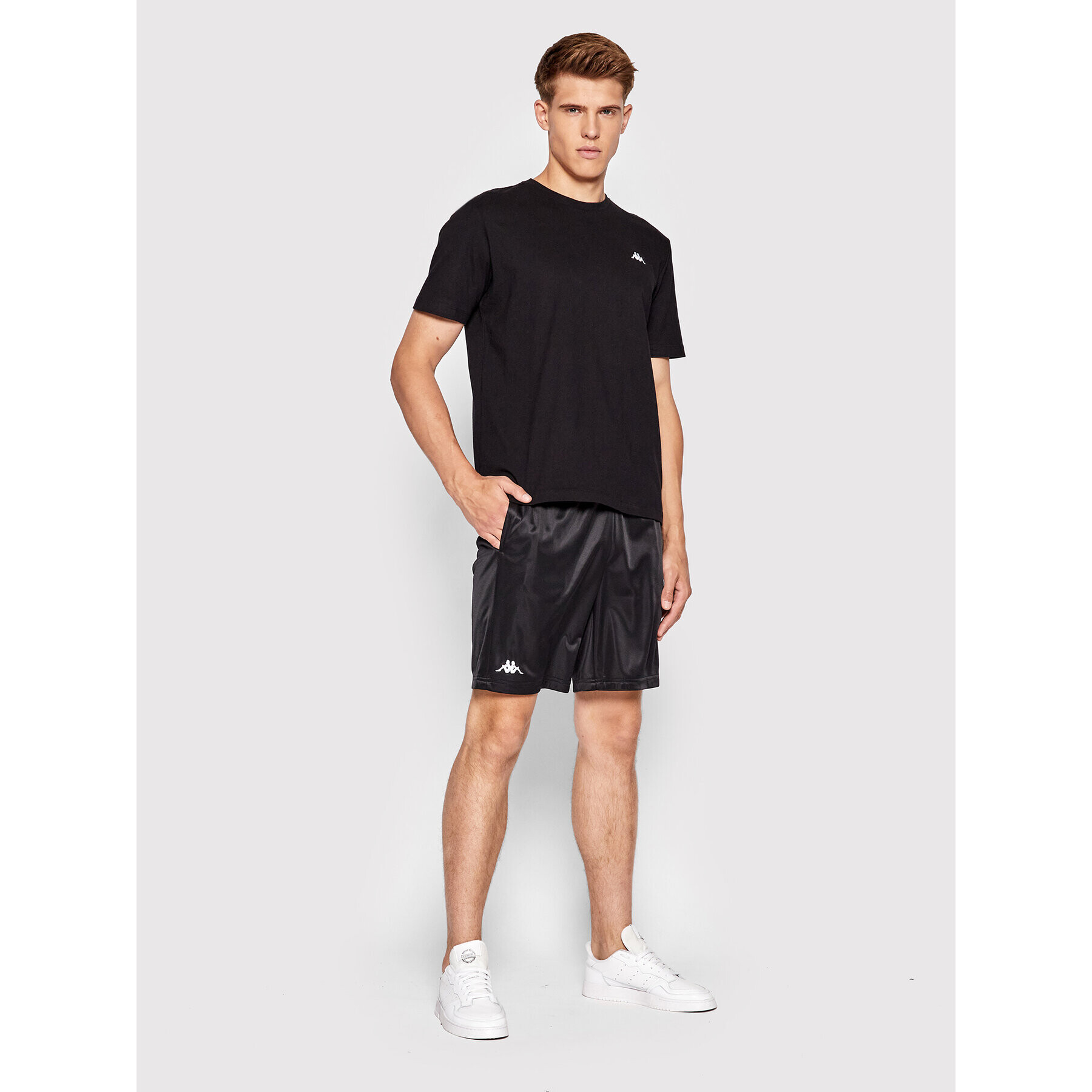 Kappa Pantaloni scurți sport 310093 Negru Regular Fit - Pled.ro