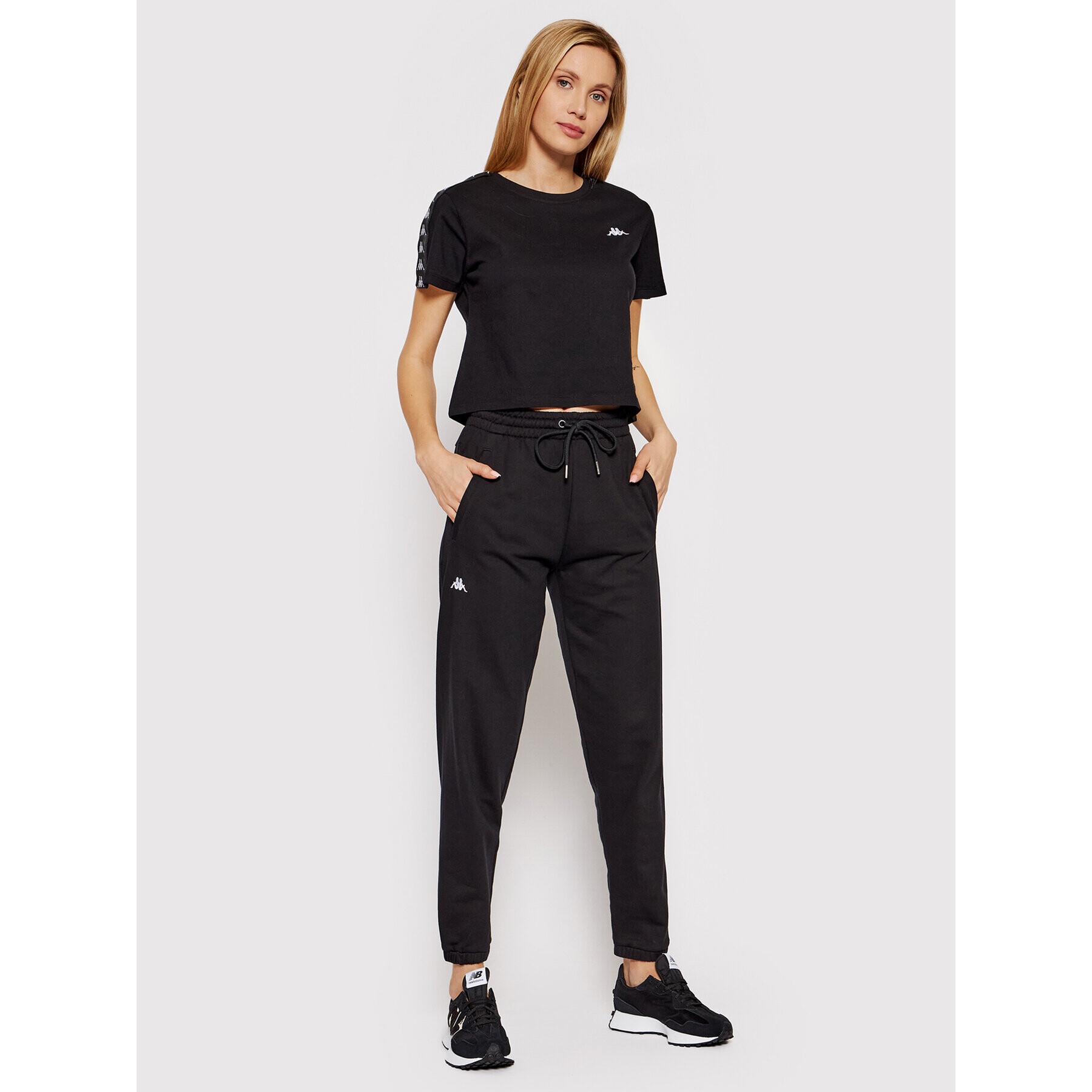 Kappa Pantaloni trening 311016 Negru Regular Fit - Pled.ro