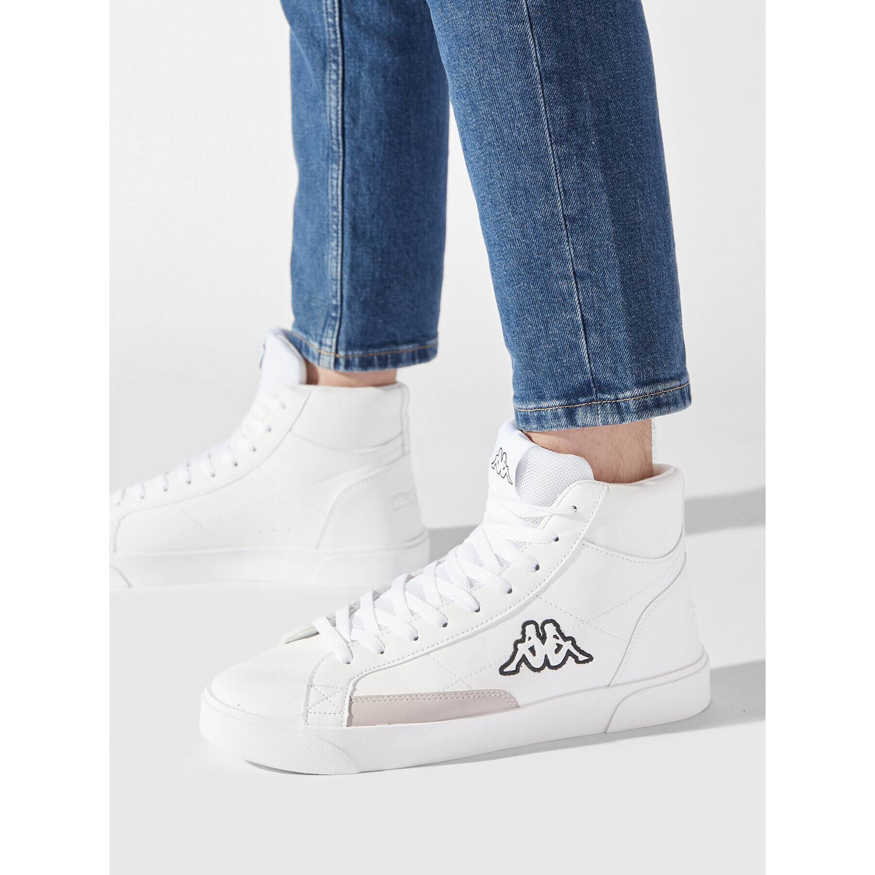 Kappa Sneakers Lollo Mid 241708 Alb - Pled.ro