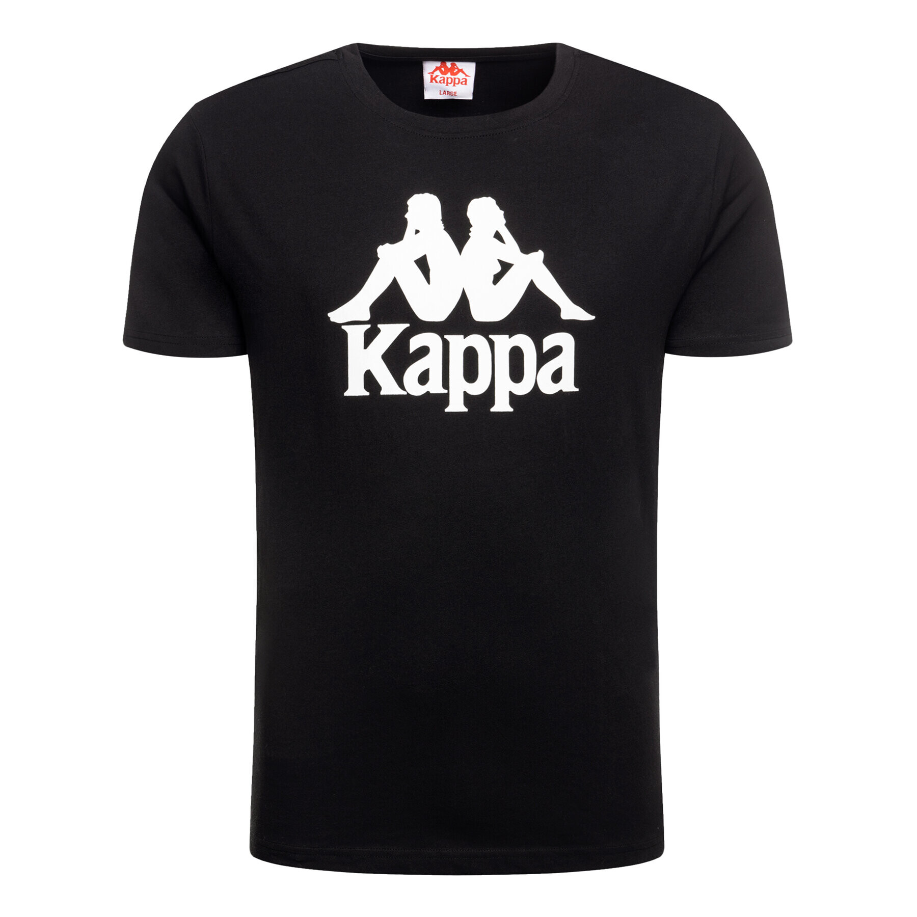 Kappa Tricou 303910 Negru Regular Fit - Pled.ro