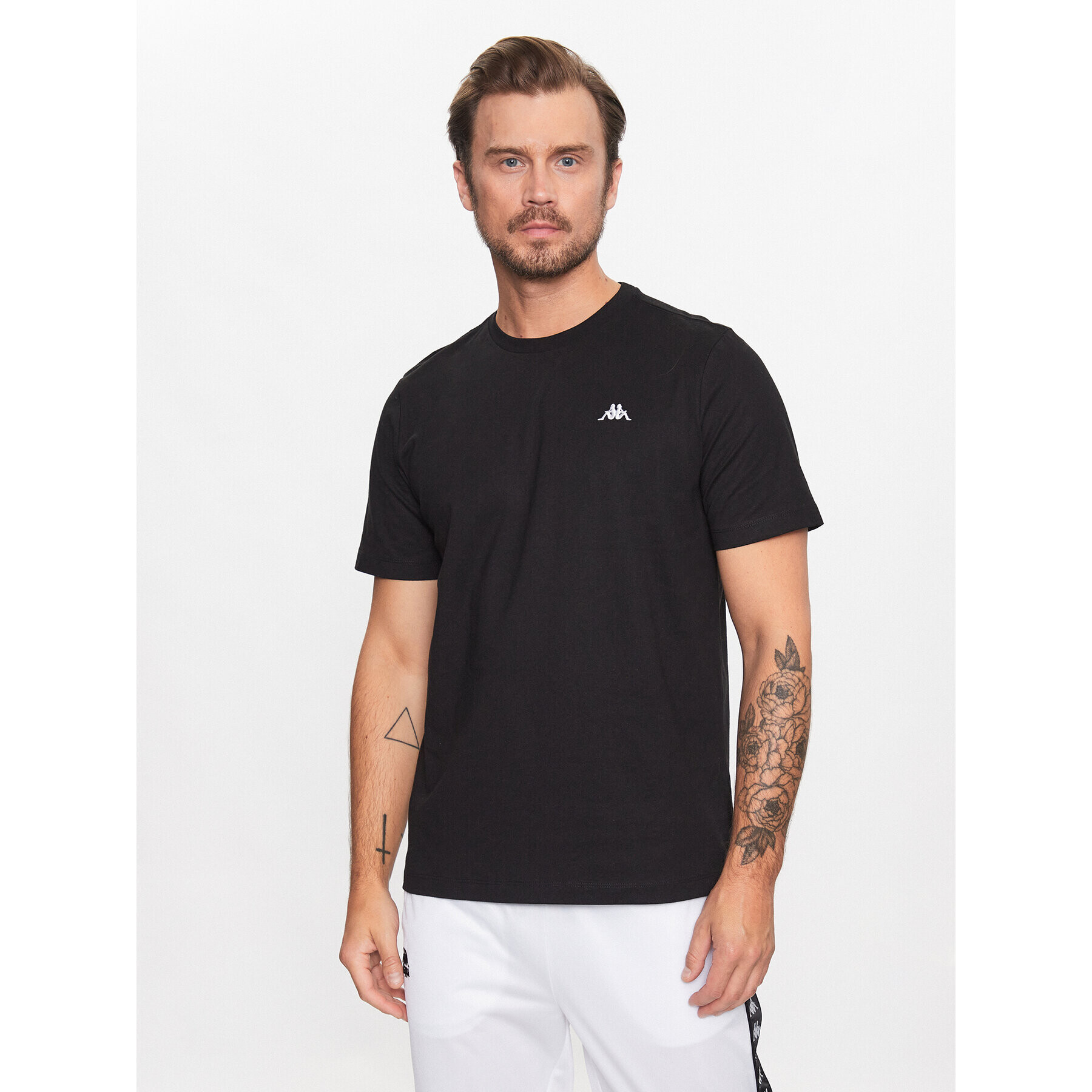 Kappa Tricou 313002 Negru Regular Fit - Pled.ro