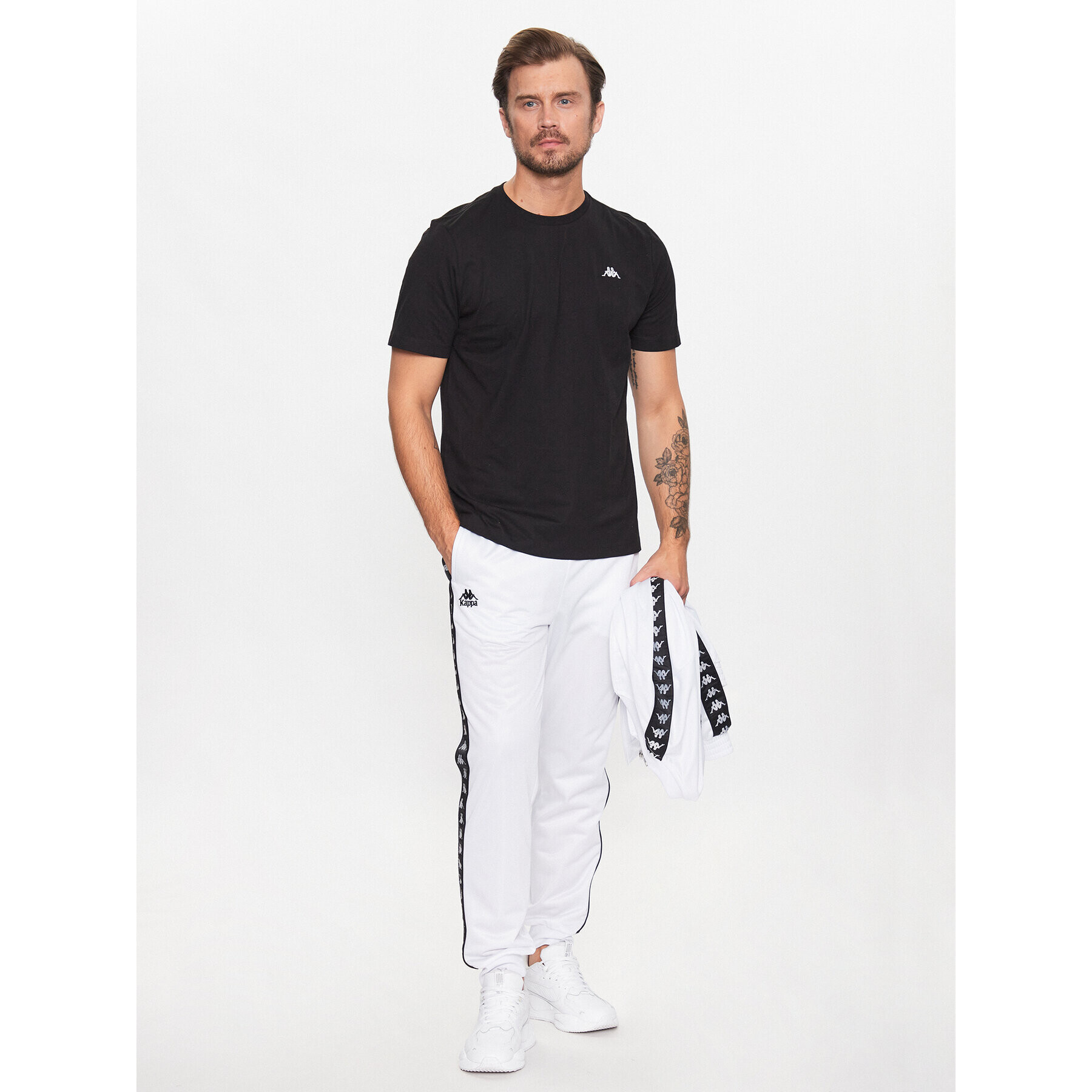 Kappa Tricou 313002 Negru Regular Fit - Pled.ro