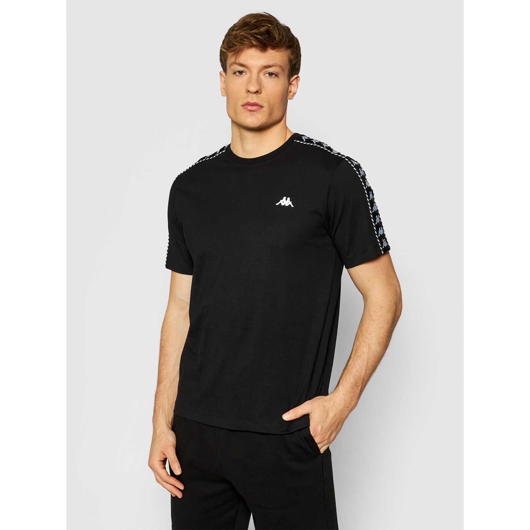 Kappa Tricou 309001 Negru Regular Fit - Pled.ro