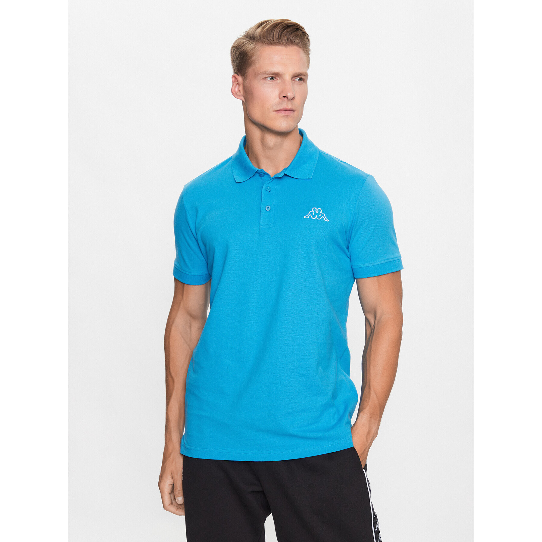 Kappa Tricou polo 303173 Albastru Regular Fit - Pled.ro