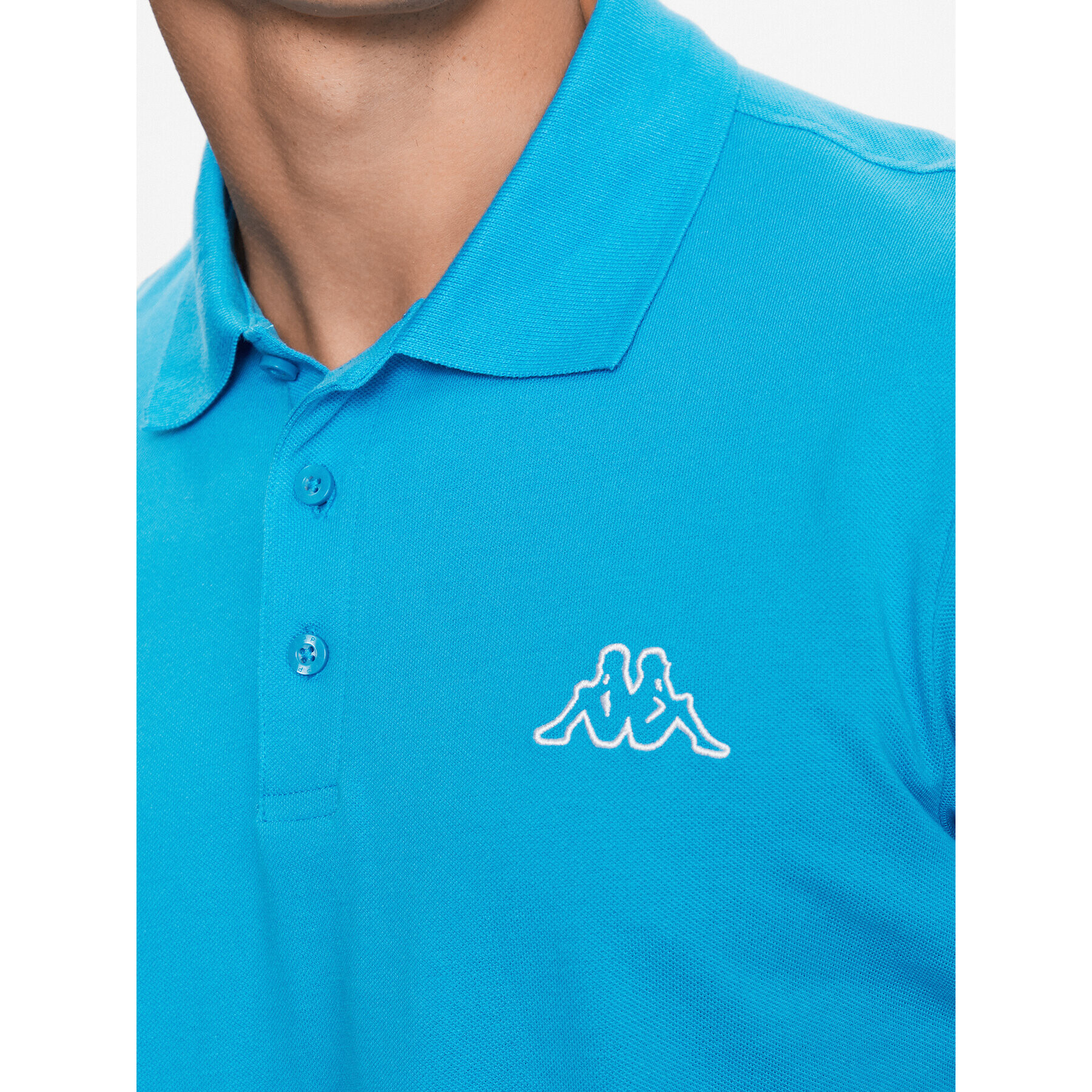 Kappa Tricou polo 303173 Albastru Regular Fit - Pled.ro