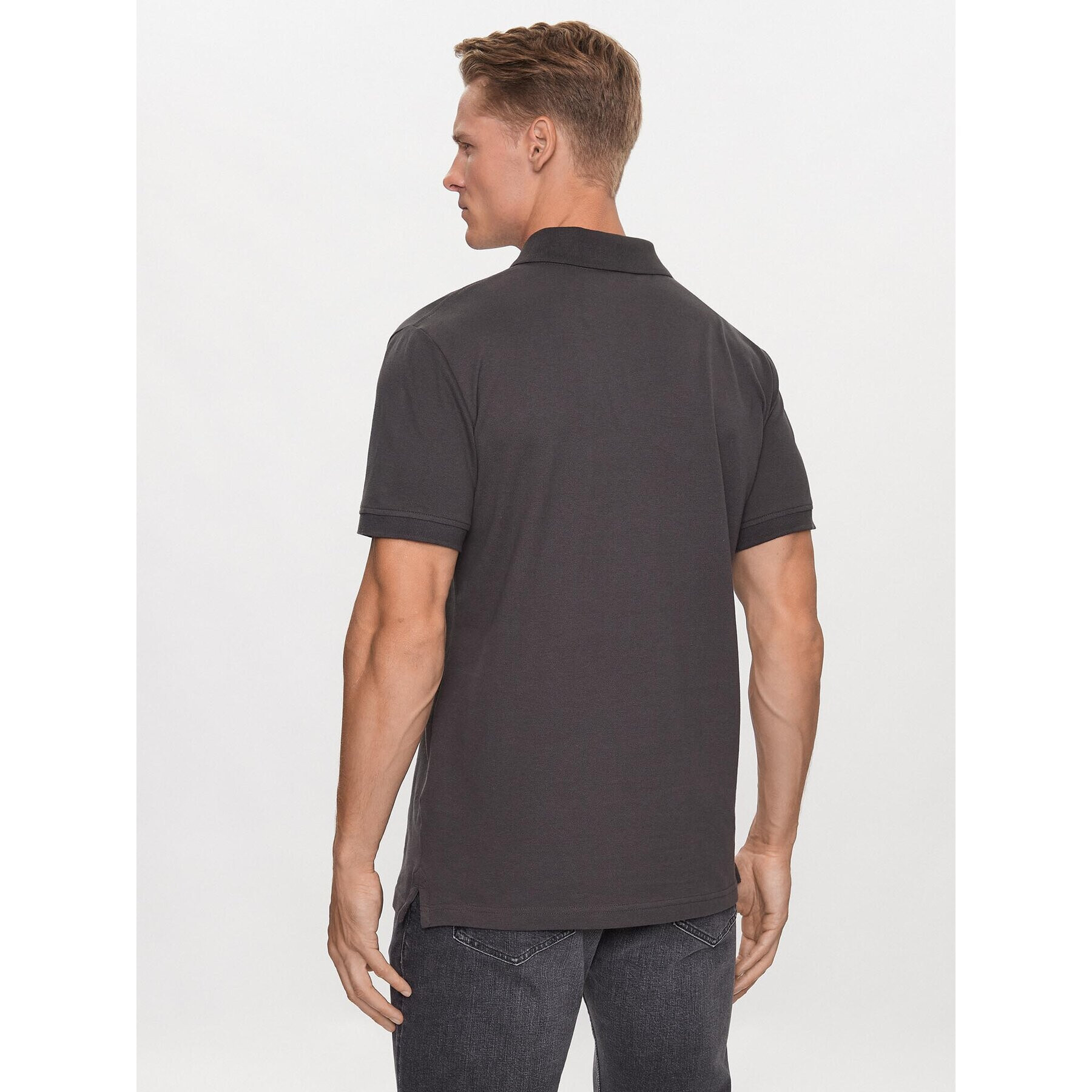 Kappa Tricou polo 303173 Gri Regular Fit - Pled.ro