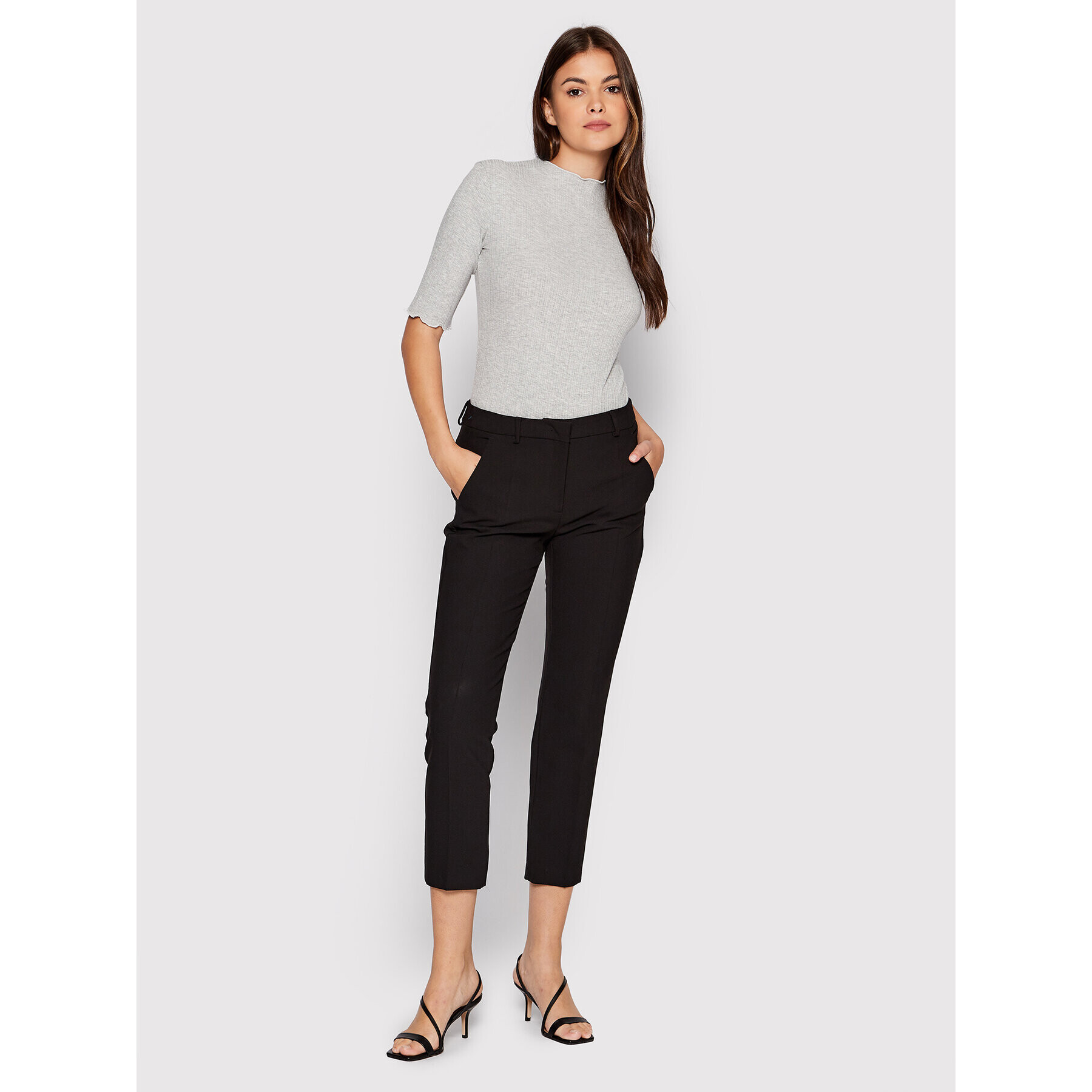 Karen by Simonsen Bluză Candace 10103315 Gri Slim Fit - Pled.ro