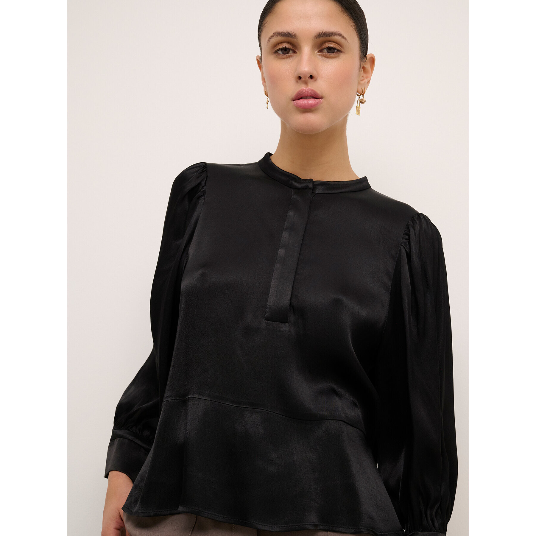 Karen by Simonsen Bluză Keanekb 10104588 Negru Feminine Fit - Pled.ro