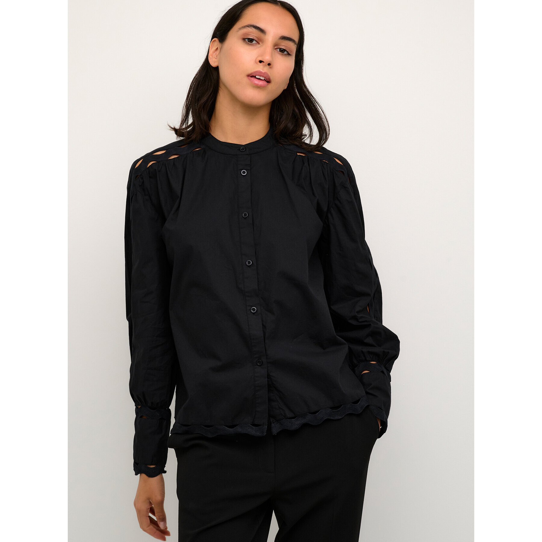 Karen by Simonsen Bluză Kuellakb 10104688 Negru Regular Fit - Pled.ro