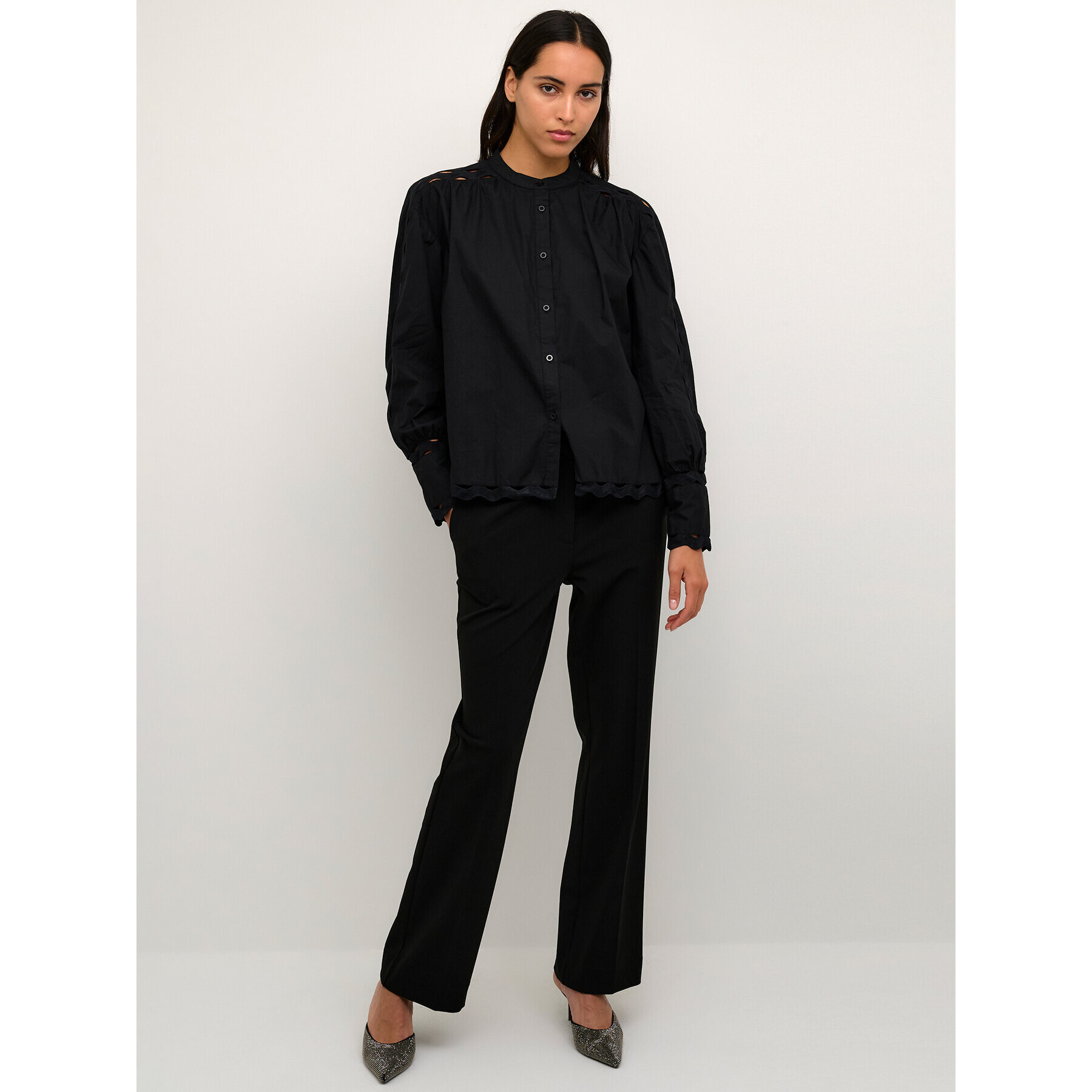 Karen by Simonsen Bluză Kuellakb 10104688 Negru Regular Fit - Pled.ro