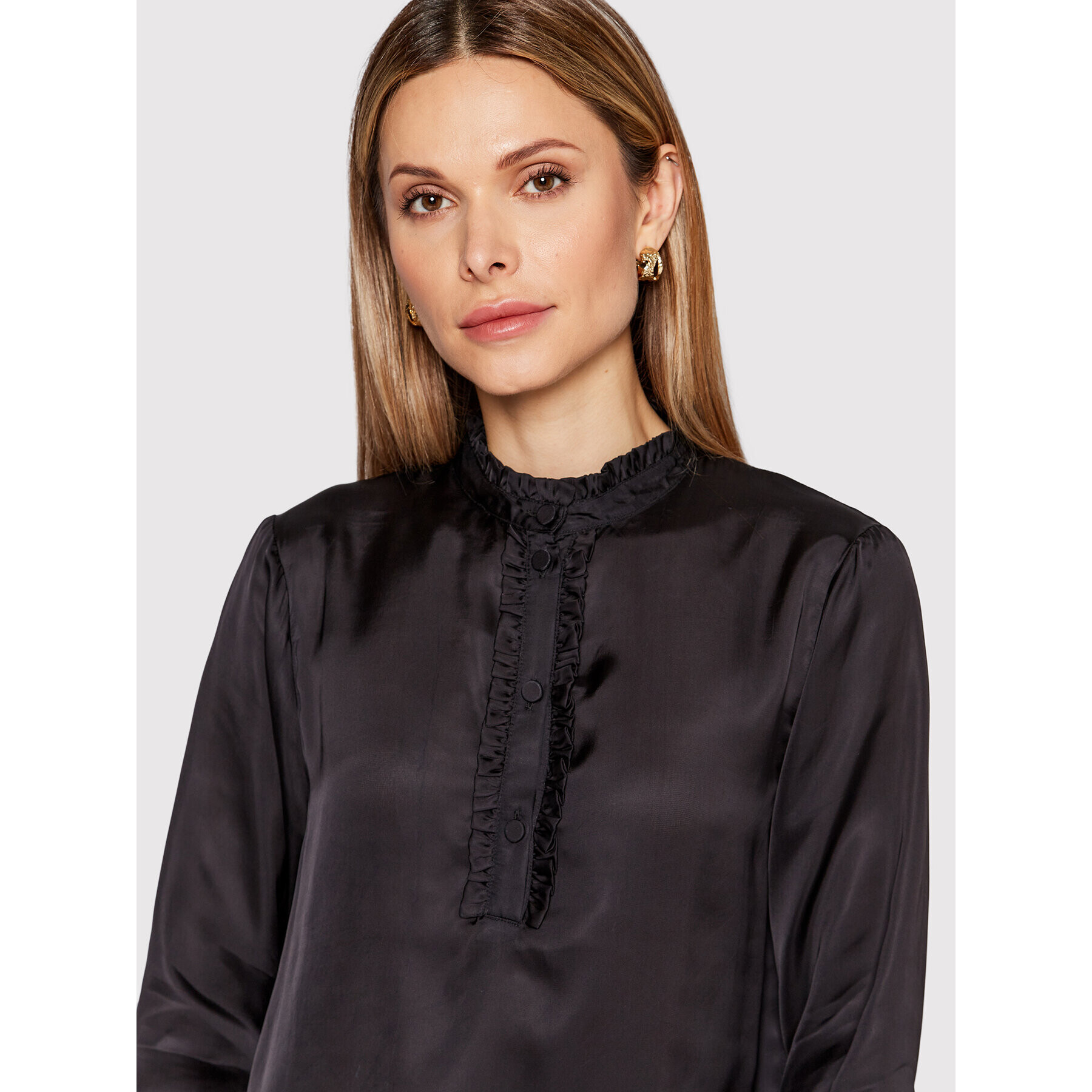 Karen by Simonsen Bluză Dagmar 10103961 Negru Casual Fit - Pled.ro