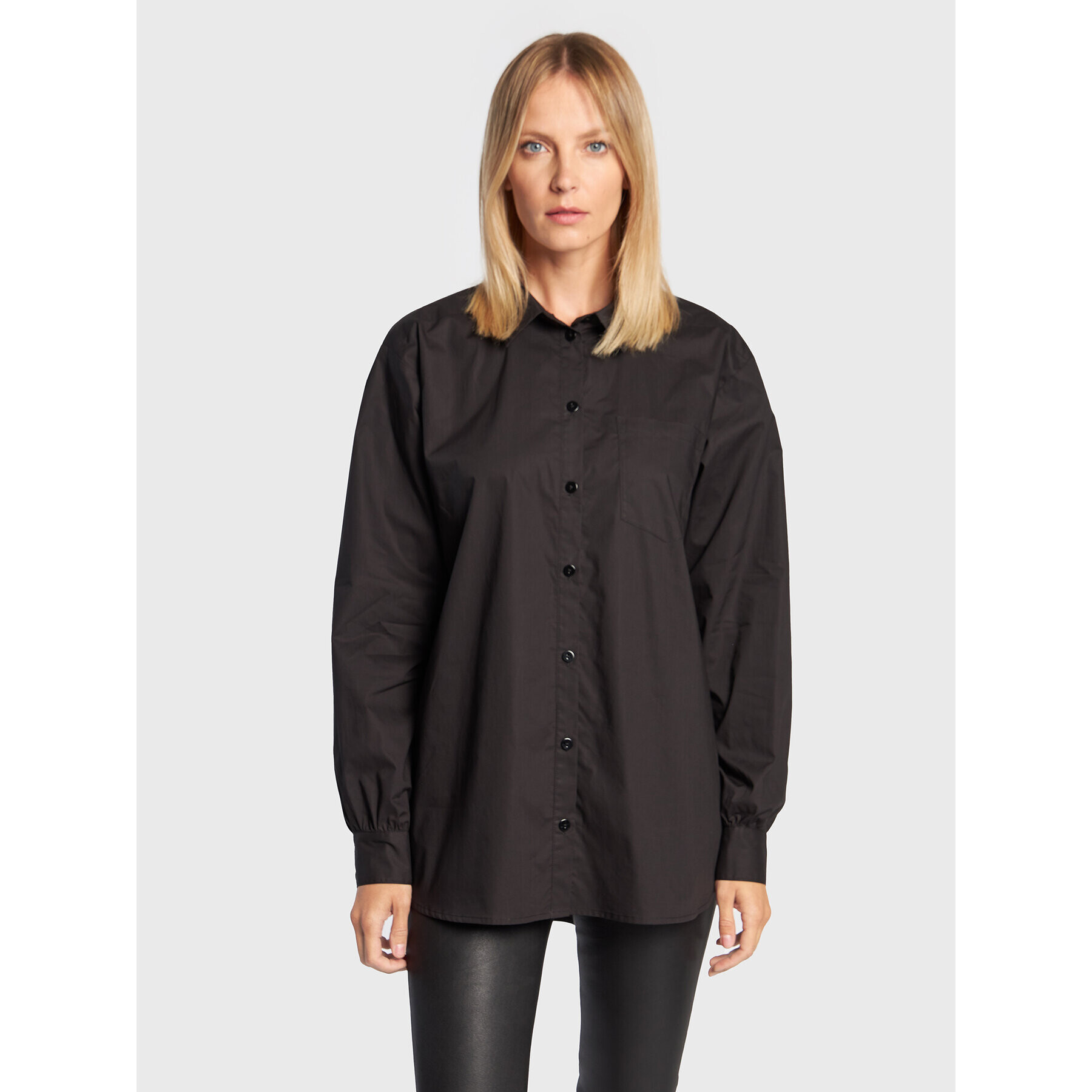 Karen by Simonsen Cămașă Ninja 10103296 Negru Relaxed Fit - Pled.ro